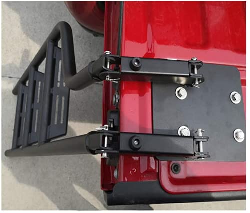 Universal Foldable Tailgate Ladder for Dodge RAM 3500 (2003-2022) - Heavy Duty Black Truck Rear Door Step | Perfect for Camping, Hunting & Off-Road Adventures