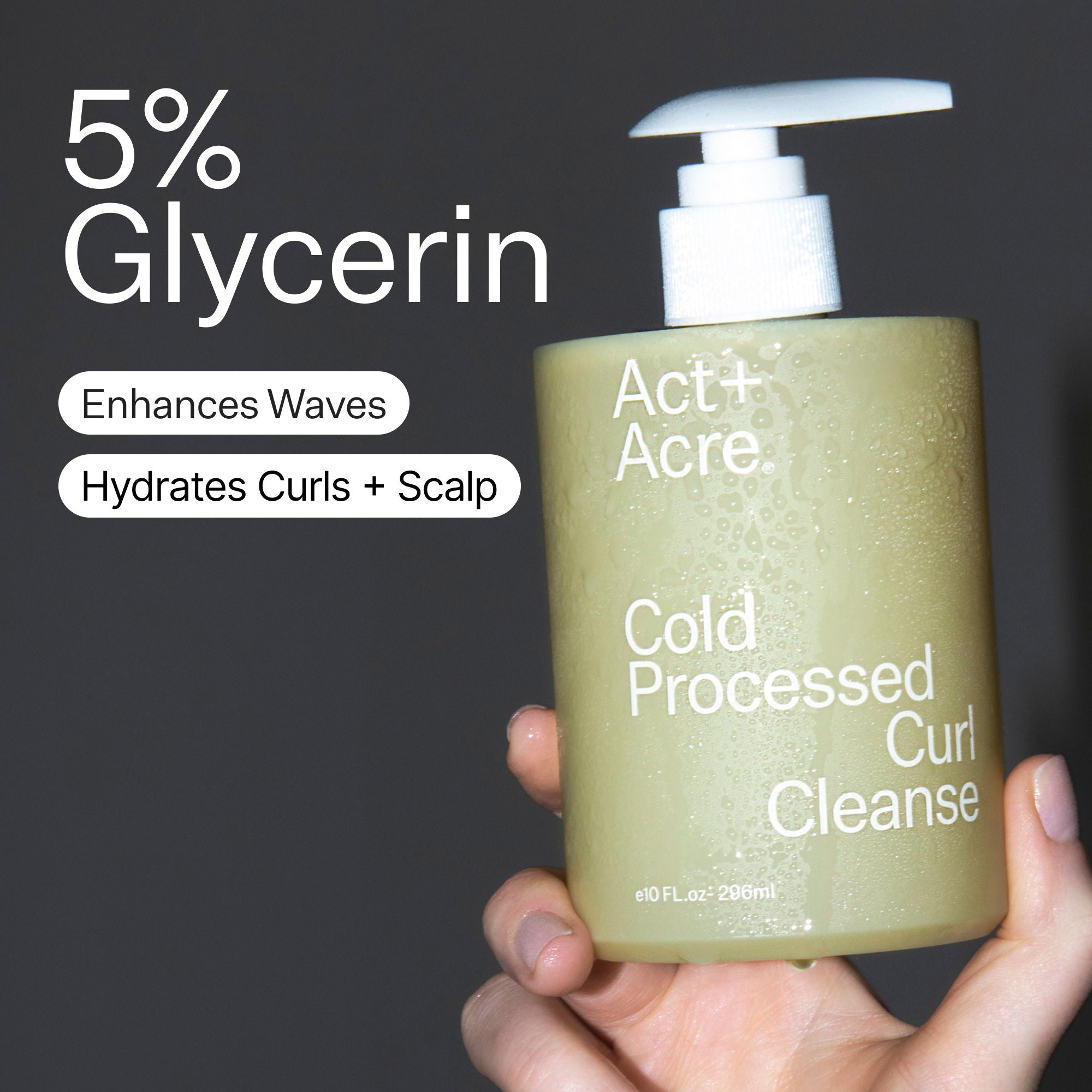 Organic Cold Processed Curl Cleanse Shampoo for Natural Hair - Hydrating & Sulfate-Free Formula for Curly, Coily & Wavy Hair - Perfect for Daily Wash & Curl Definition Routine