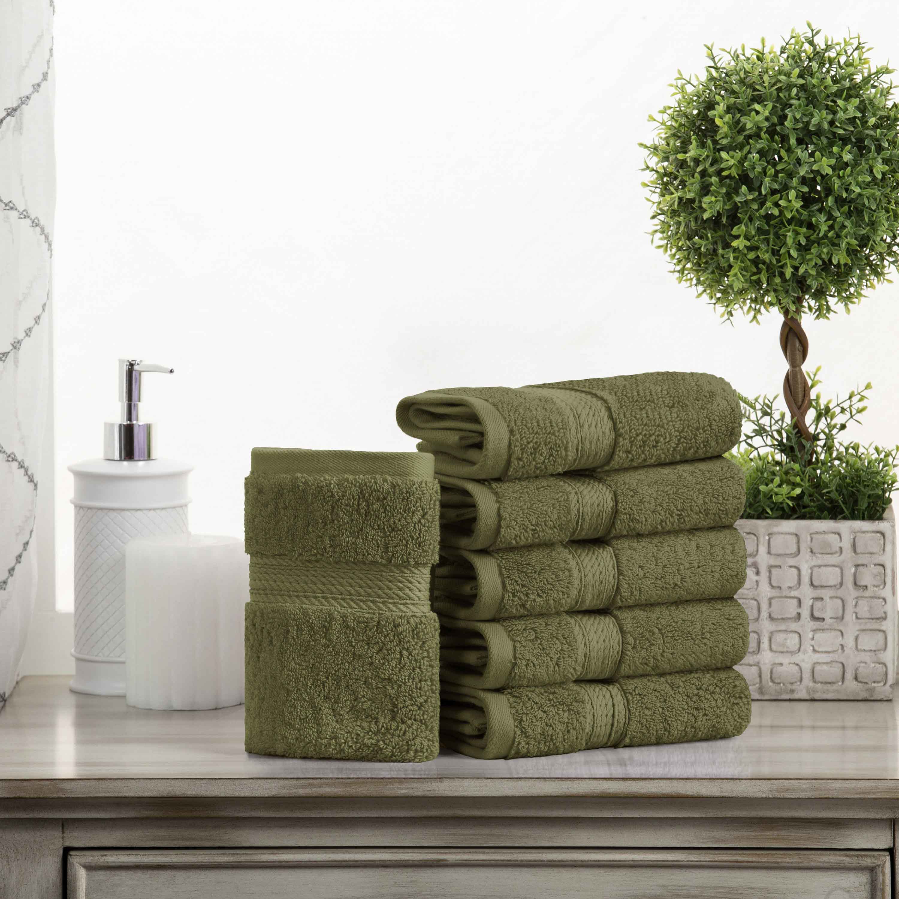 Premium 100% Egyptian Cotton Plush Heavyweight Luxury Bath Towel Set of 6 - Ultra Soft & Absorbent for Spa, Bathroom & Hotel Use