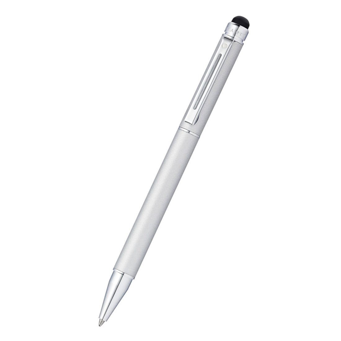 Sheaffer Switch Satin Chrome Ballpoint Pen & Stylus (E2915951) - Premium Writing Instrument for Business, Gifts & Note-Taking - Compatible with Touchscreen Devices