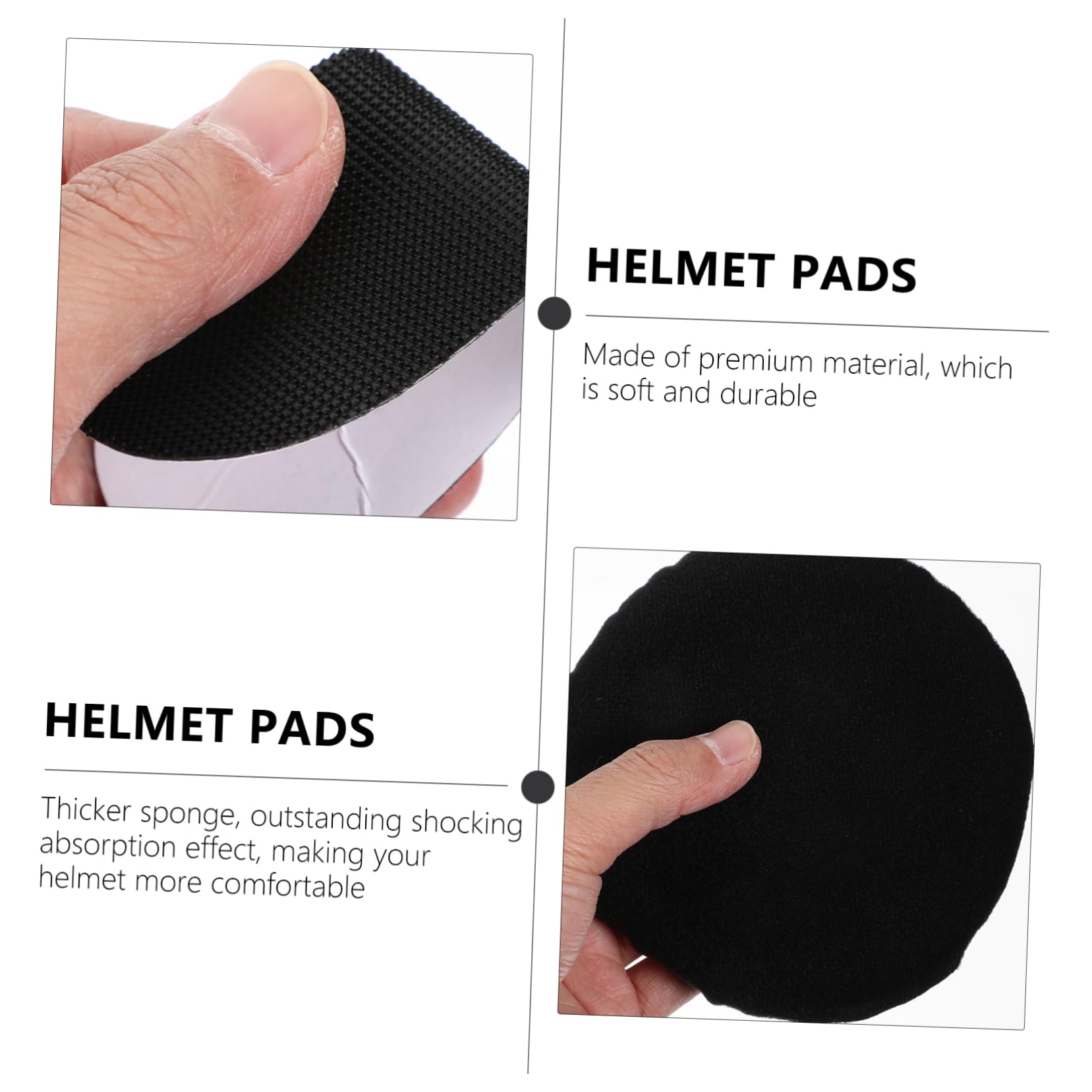 WOONEKY Helmet Padding Set - 1 Pair Safety Helmet Inner Liner Cushion Pads for Enhanced Comfort & Protection | Perfect for Cycling, Motorcycling, Construction & Outdoor Sports