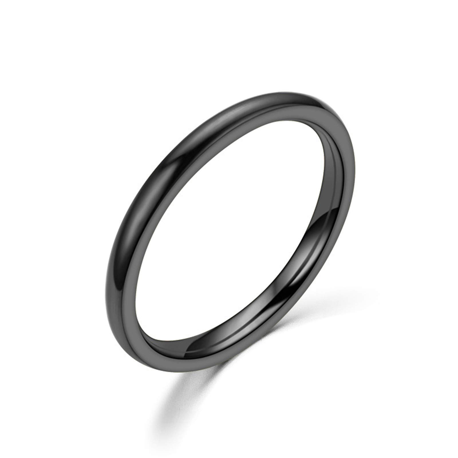 Stainless Steel Rings for Women & Men - Titanium Plated Silver, Black & Gold - Sizes 6-12 - Cool Fashion Jewelry for Everyday Wear & Gift Giving