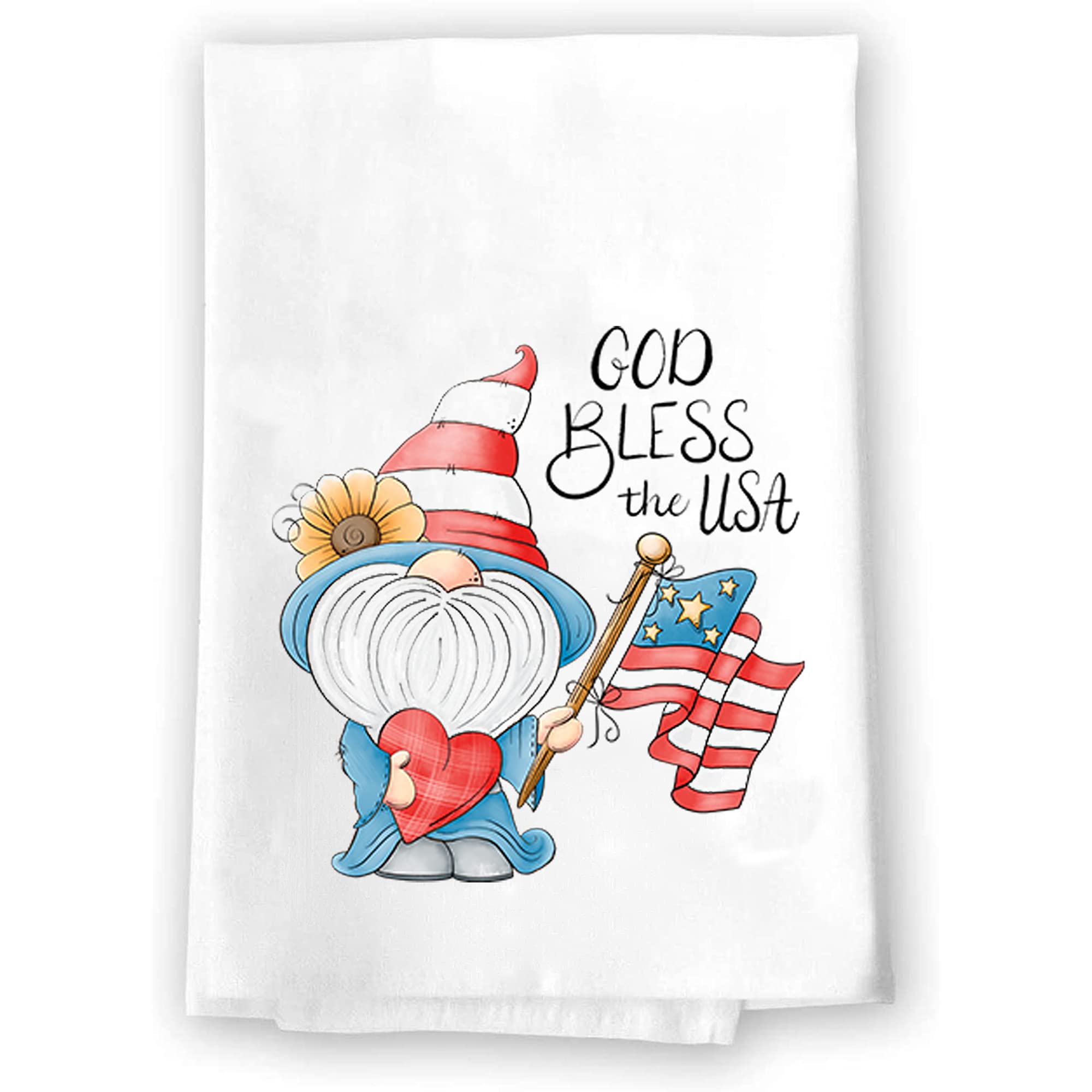 American Flag Hand Towels for Kitchen & Bath - Red White and Blue Memorial Day & 4th of July Decor - Patriotic Summer Home Accents for Spring Fall Holidays | Perfect for Independence Day, BBQ Parties, and Seasonal Home Styling