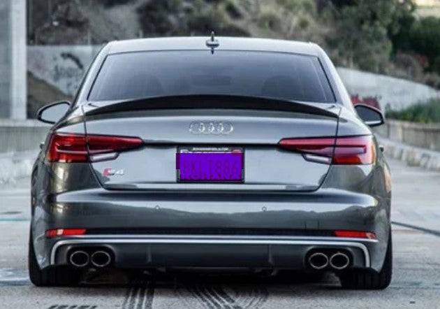 2017-2023 Audi A4/S4 High Kick Style Trunk Spoiler - Glossy Black Carbon Fiber Lip Spoiler for Enhanced Aerodynamics & Sporty Look | Perfect for Car Enthusiasts & Performance Upgrades