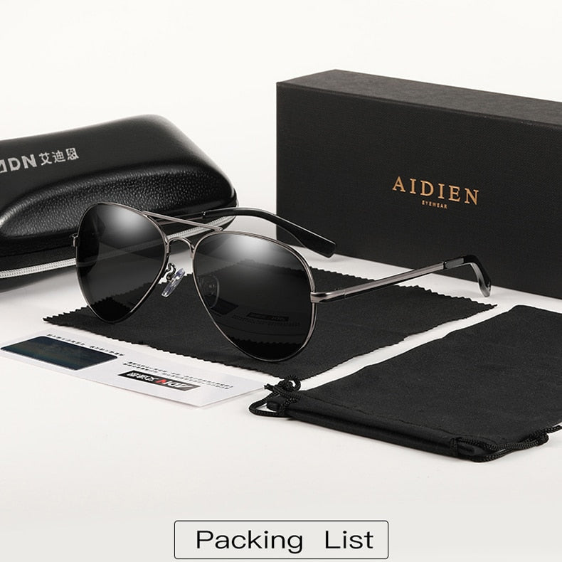 Aidien Unisex Full Rim Alloy Oval Myopic Reading Glasses Sunglasses 6606 - Stylish Prescription Eyewear for Reading & Outdoor Use