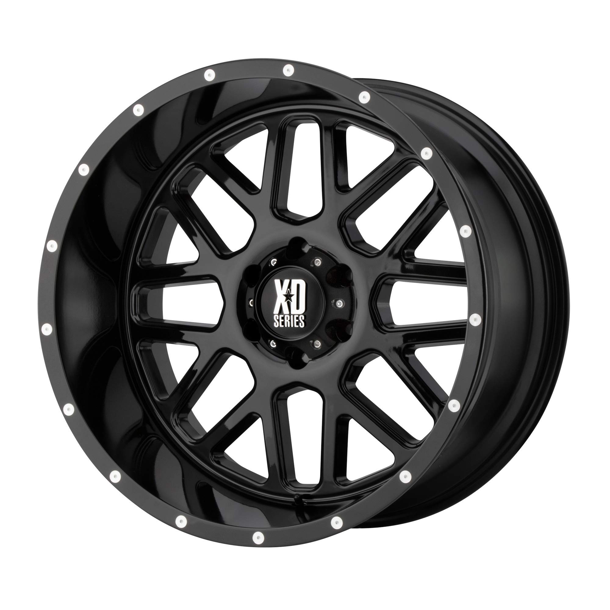 XD Series Grenade Gloss Black 17x9 6x139.70mm -12mm Offset Wheels - Rugged Off-Road & Street Performance for Trucks & SUVs