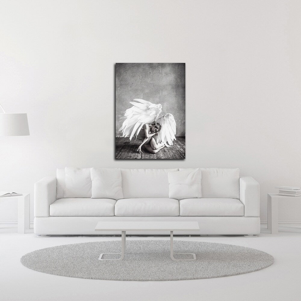 Angel Canvas Wall Art Print by PhotoINC Studio - Ready to Hang Home Decor for Living Room, Bedroom & Office