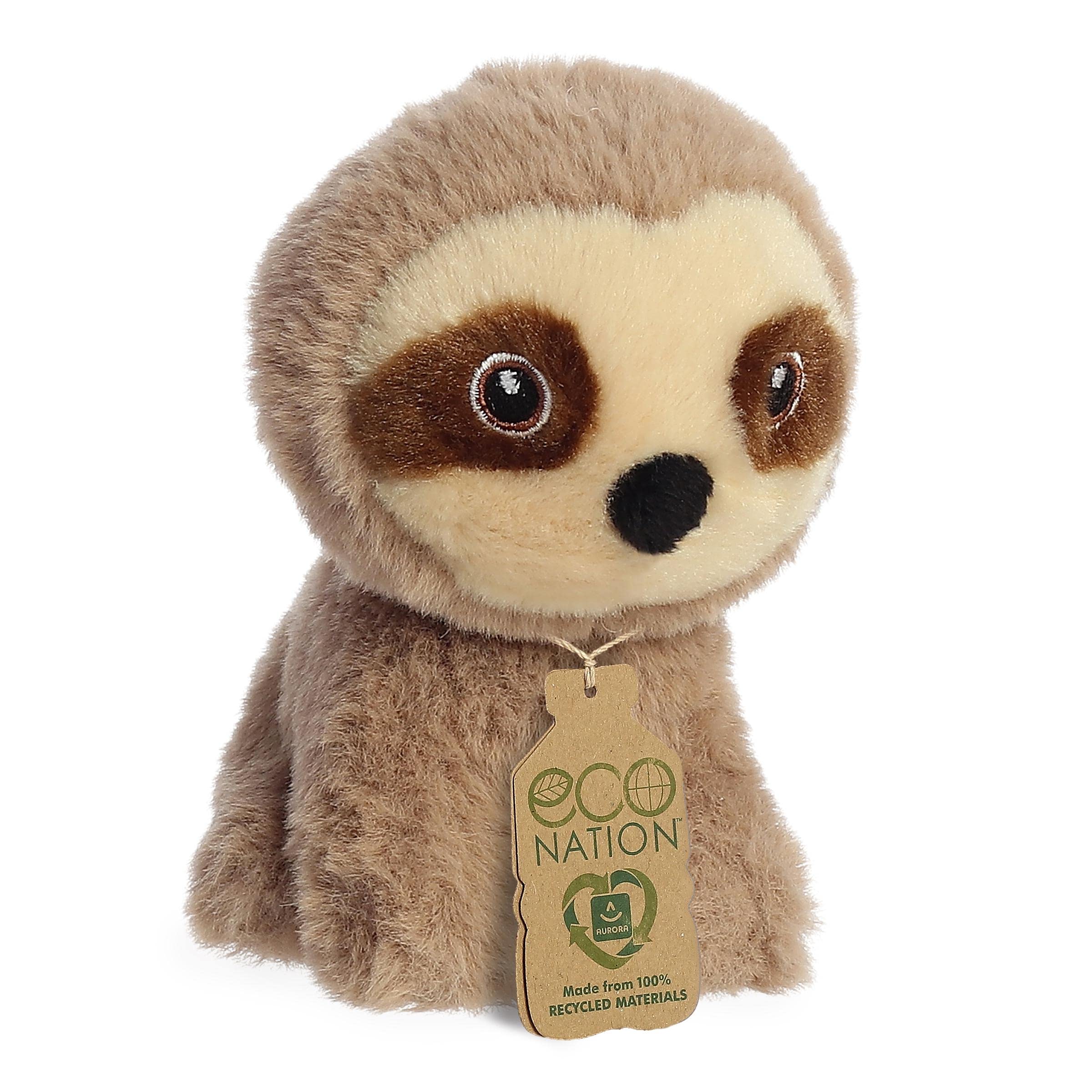 Eco-Friendly Mini Sloth Plush Toy - 5
