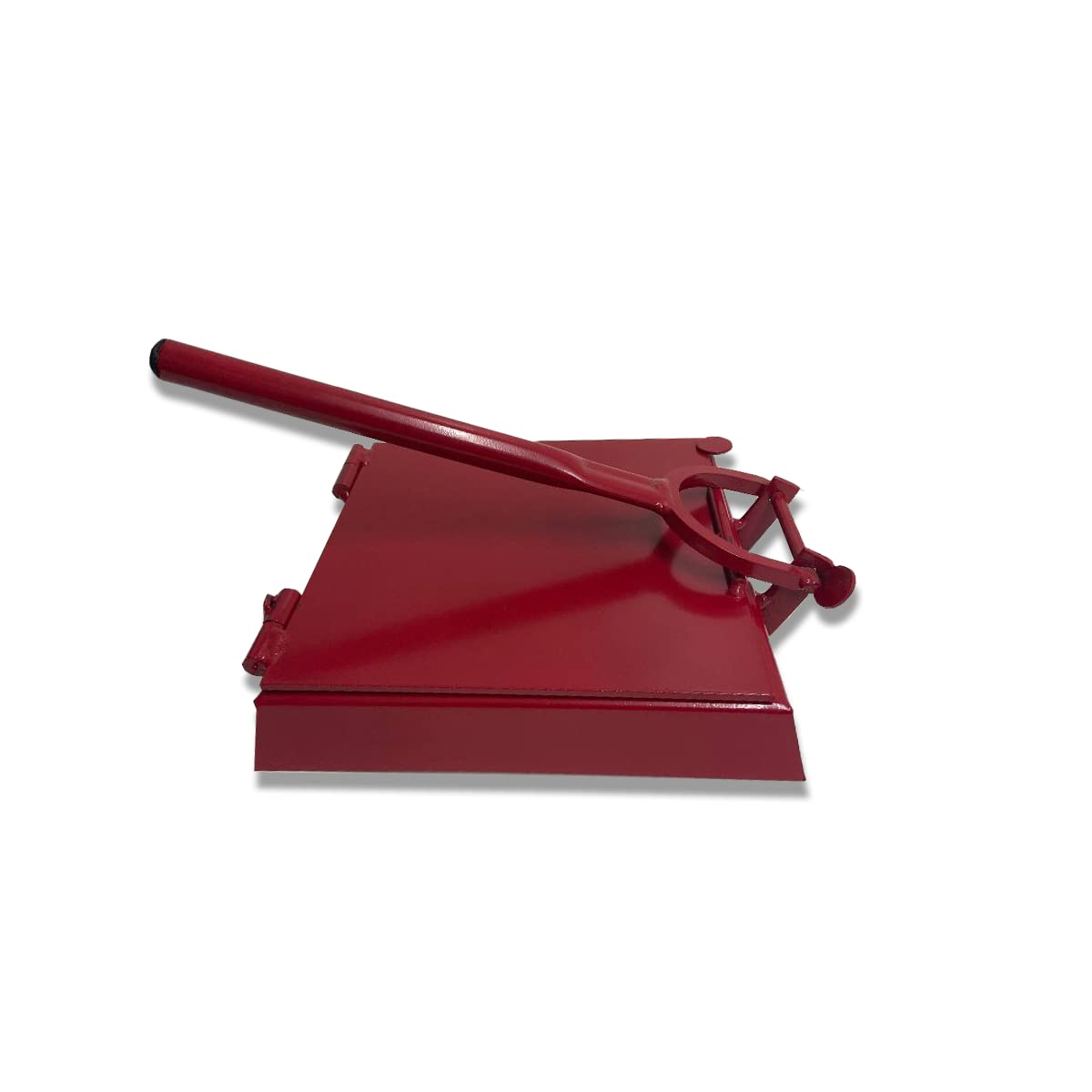 Authentic Mexican Red Manual Corn & Flour Tortilla Press - 10x10 Inch Heavy Duty Cast Iron Tortilla Maker for Homemade Tacos, Quesadillas & Burritos - Perfect for Mexican Cuisine & Family Cooking