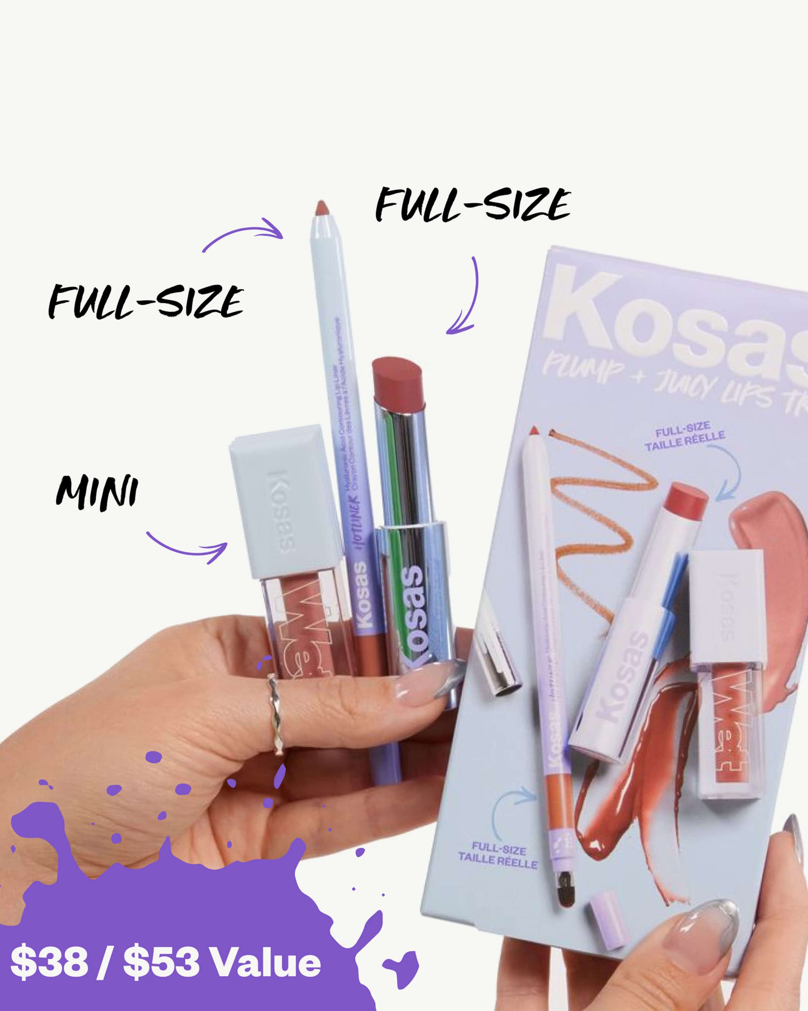 Plump & Juicy Lip Gloss Trio Set - Hydrating, Long-Lasting, Non-Sticky Lip Gloss for Women - Perfect for Daily Wear, Parties, and Special Occasions