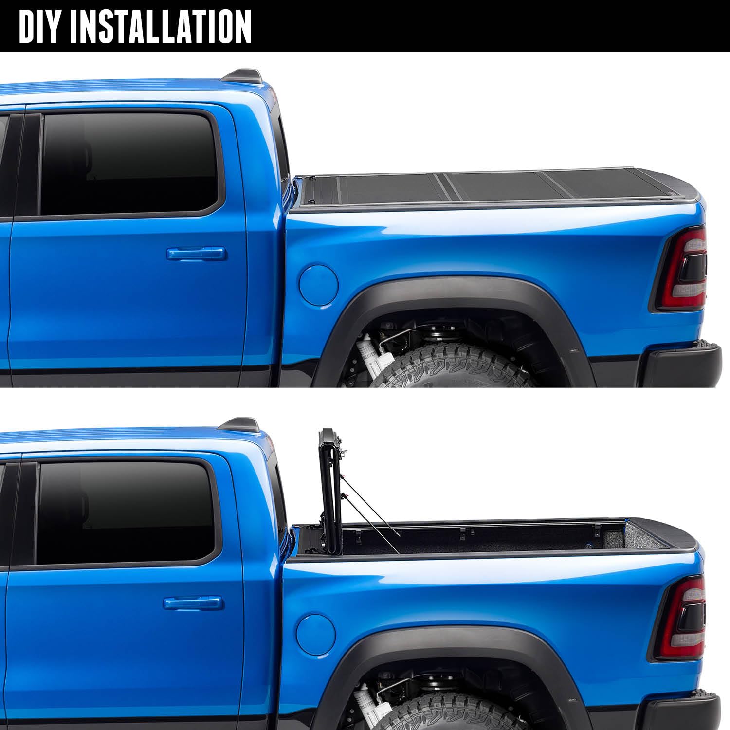 UnderCover Ultra Flex Hard Folding Truck Bed Tonneau Cover | UX12024 | Matte Black | Fits 2020-2023 Chevy Silverado & GMC Sierra 2500/3500HD 6'10