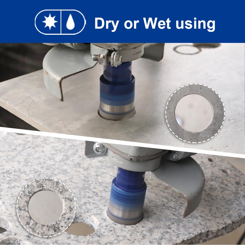 Diamond Drill Bits 1-1/2 Inch (38mm) - Vacuum Brazed Core Hole Saw for Porcelain, Ceramic Tile, Marble & Brick - Perfect for DIY Home Renovation, Bathroom Remodeling & Tile Installation Projects