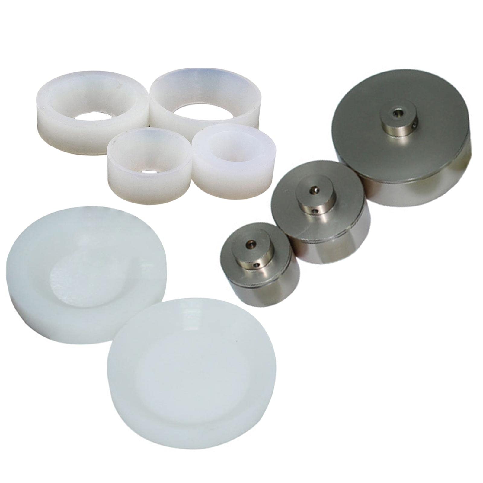 Handheld Capping Machine with Chuck Caps & Silicone Inserts for 0mm Plastic Bottles - Bottle Sealing Tool for Home Brewing, DIY Projects & Small Business Packaging
