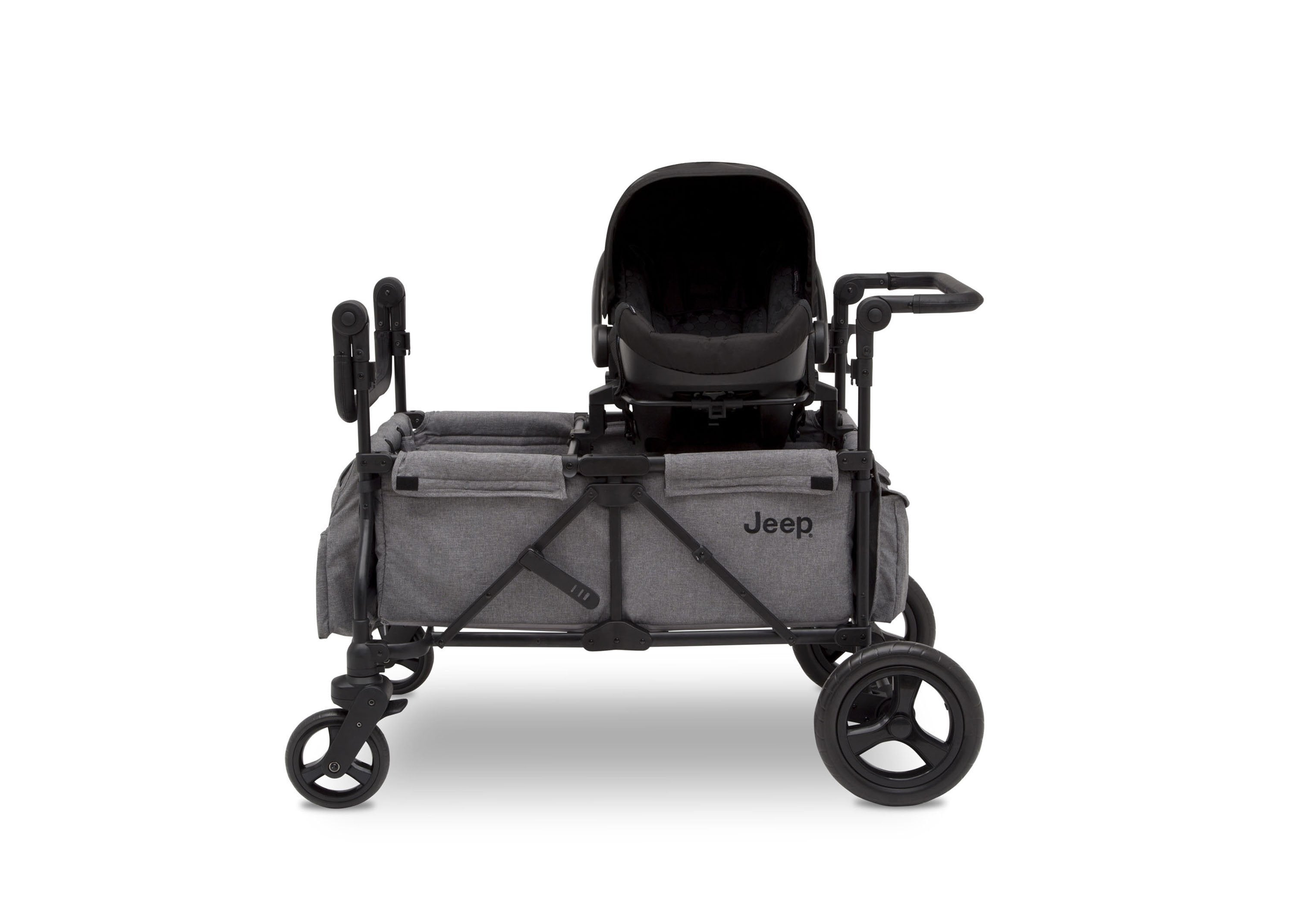 Jeep Wrangler Stroller Wagon - All-Terrain Baby Stroller & Utility Cart for Outdoor Adventures, Beach Trips, and Family Outings