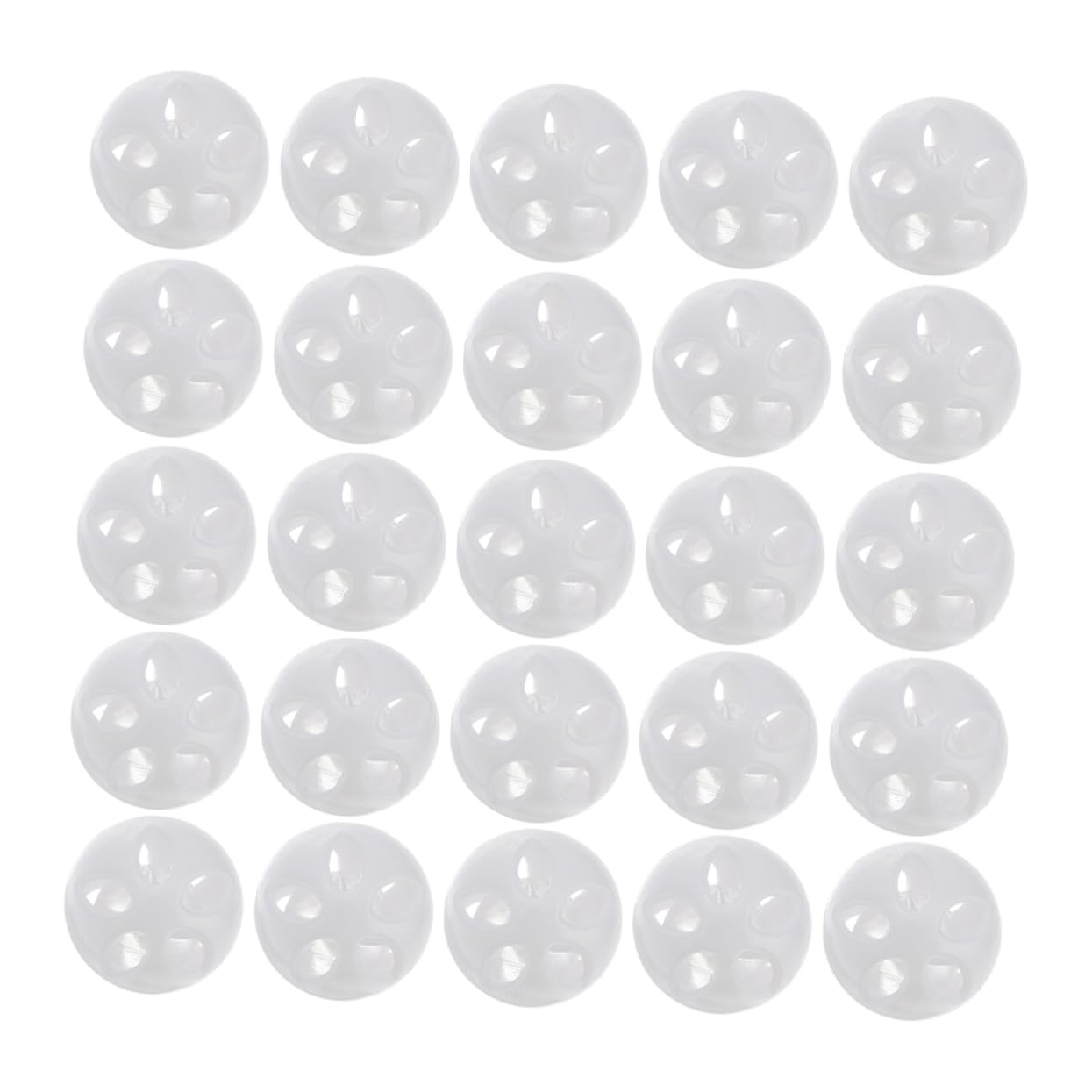 FOYTOKI 100pcs Rattle Squeaker Balls - White Plastic Sound Makers for DIY Plush Toys, Dog Toys & Doll Accessories - Perfect for Crafting, Pet Toys and Baby Sensory Play