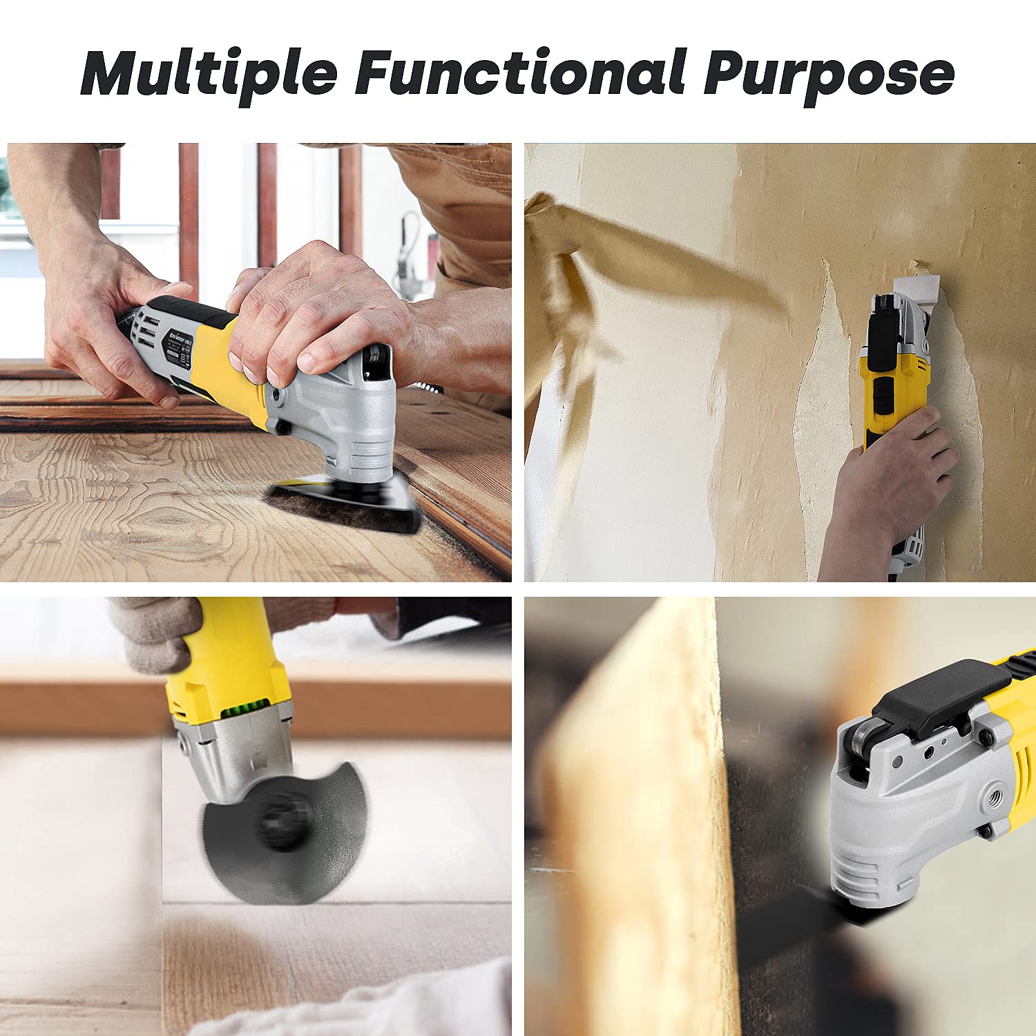 ENVENTOR 2.5-Amp Oscillating Multi-Tool Kit with 164Ft Self-Leveling Laser Level - Perfect for DIY Projects, Home Renovations & Professional Construction Work