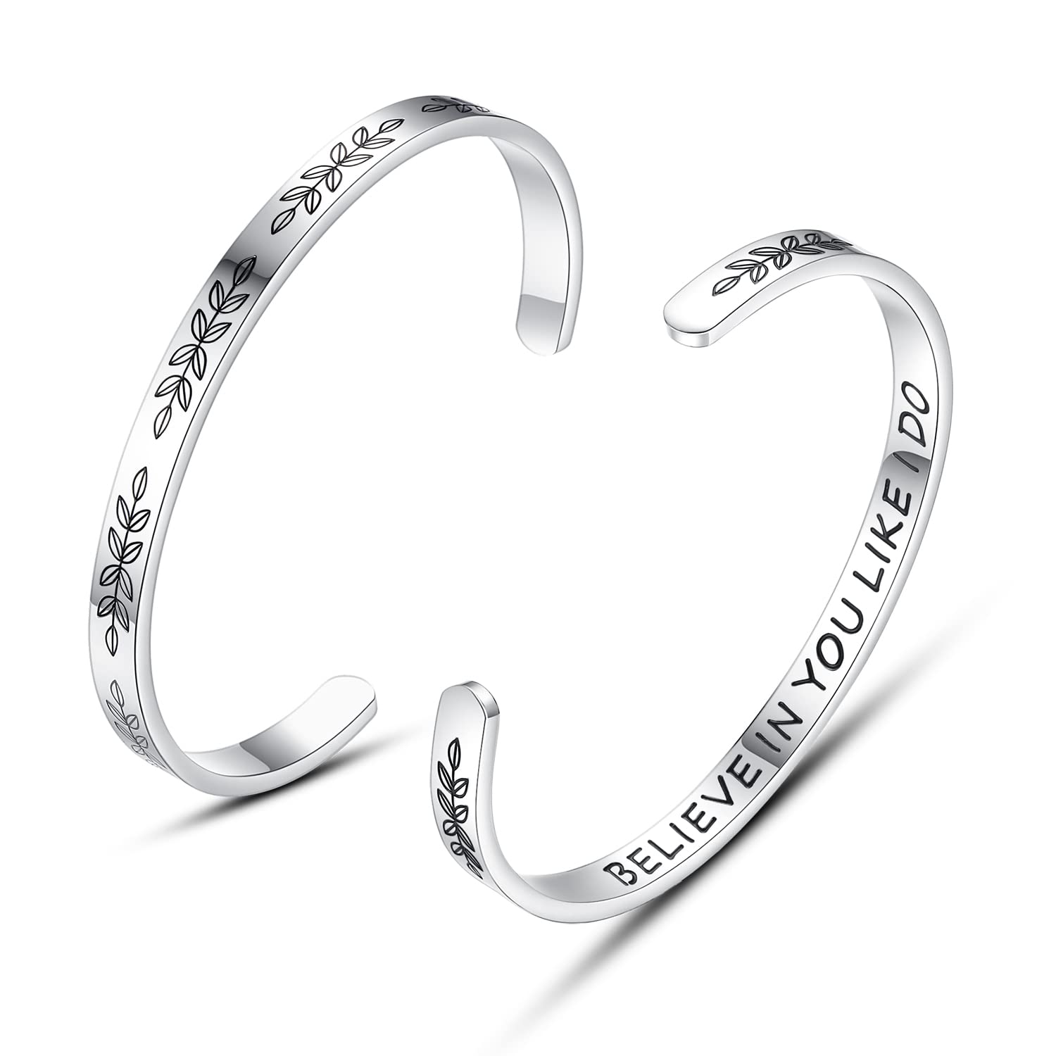 Personalized Cuff Bracelets for Women & Girls - Best Friend Sister Mom Daughter Gift - Custom Name Jewelry for Birthday, Mother's Day, Christmas - Elegant Fashion Accessory for Everyday Wear & Special Occasions