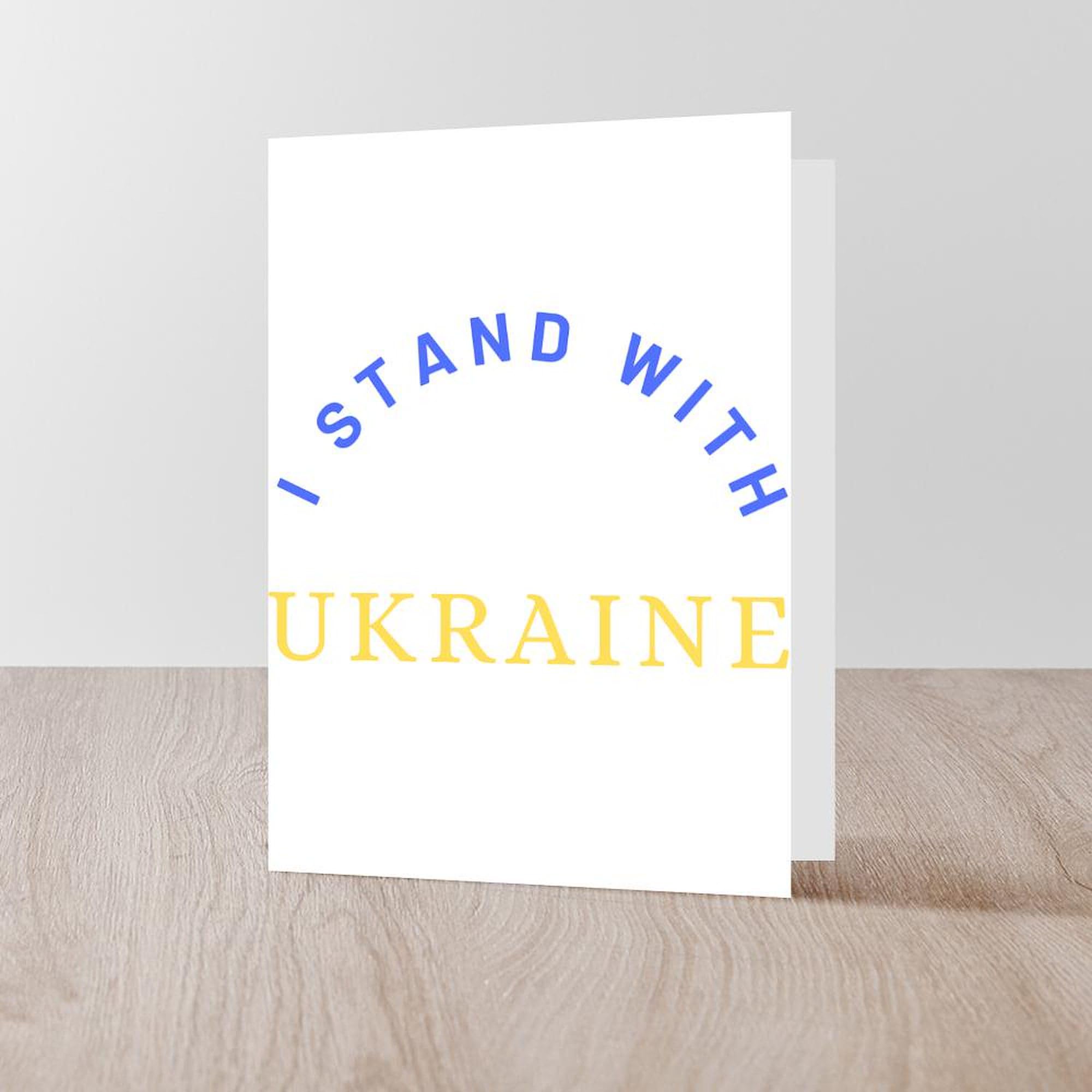 Solidarity With Ukraine Greeting Cards - 20-Pack Blank Note Cards for Birthday, Thank You & More - Matte Finish for Elegant Occasions