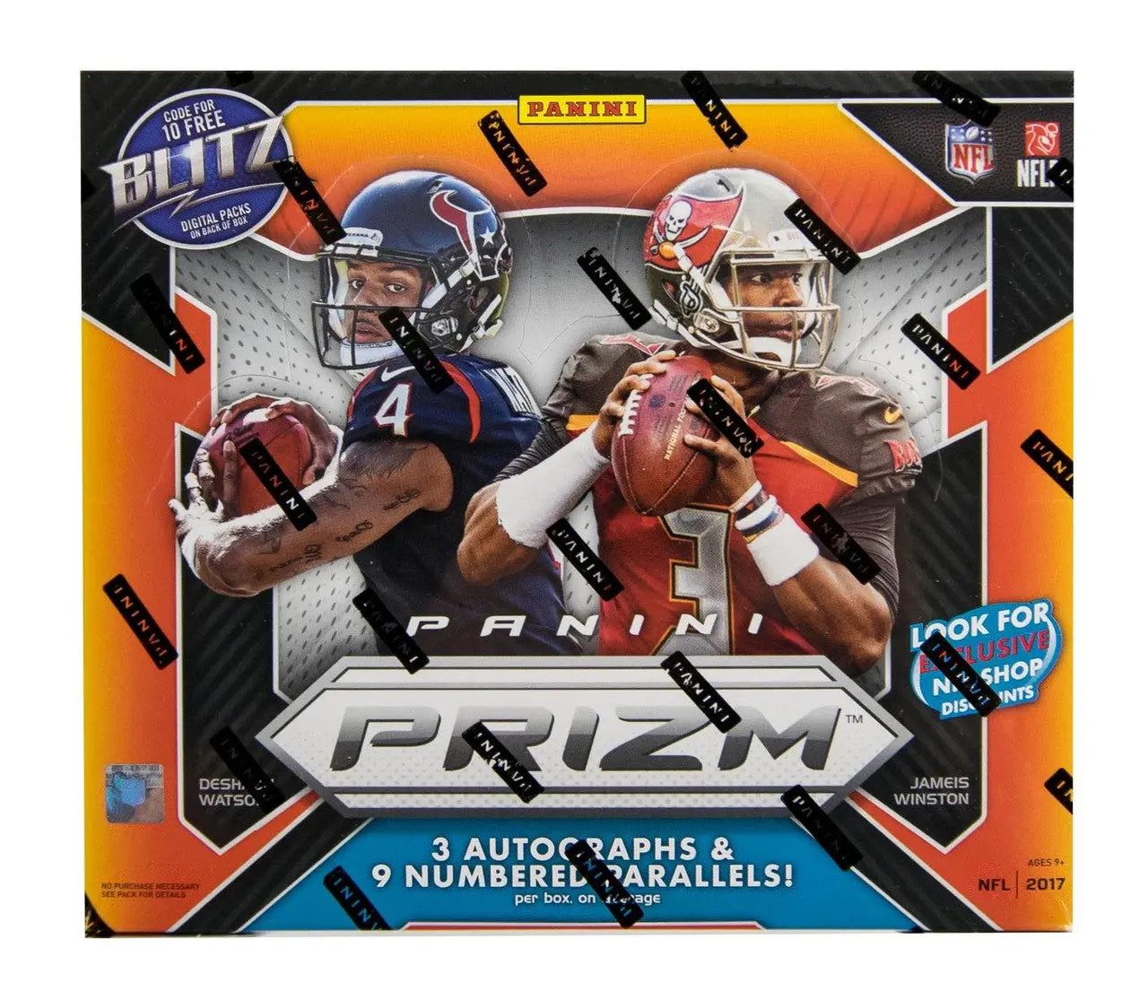 2017 Panini Prizm Football Hobby Box - 24 Packs with Exclusive Rookie Cards & Inserts - Perfect for Collectors, Fantasy Sports & Investment