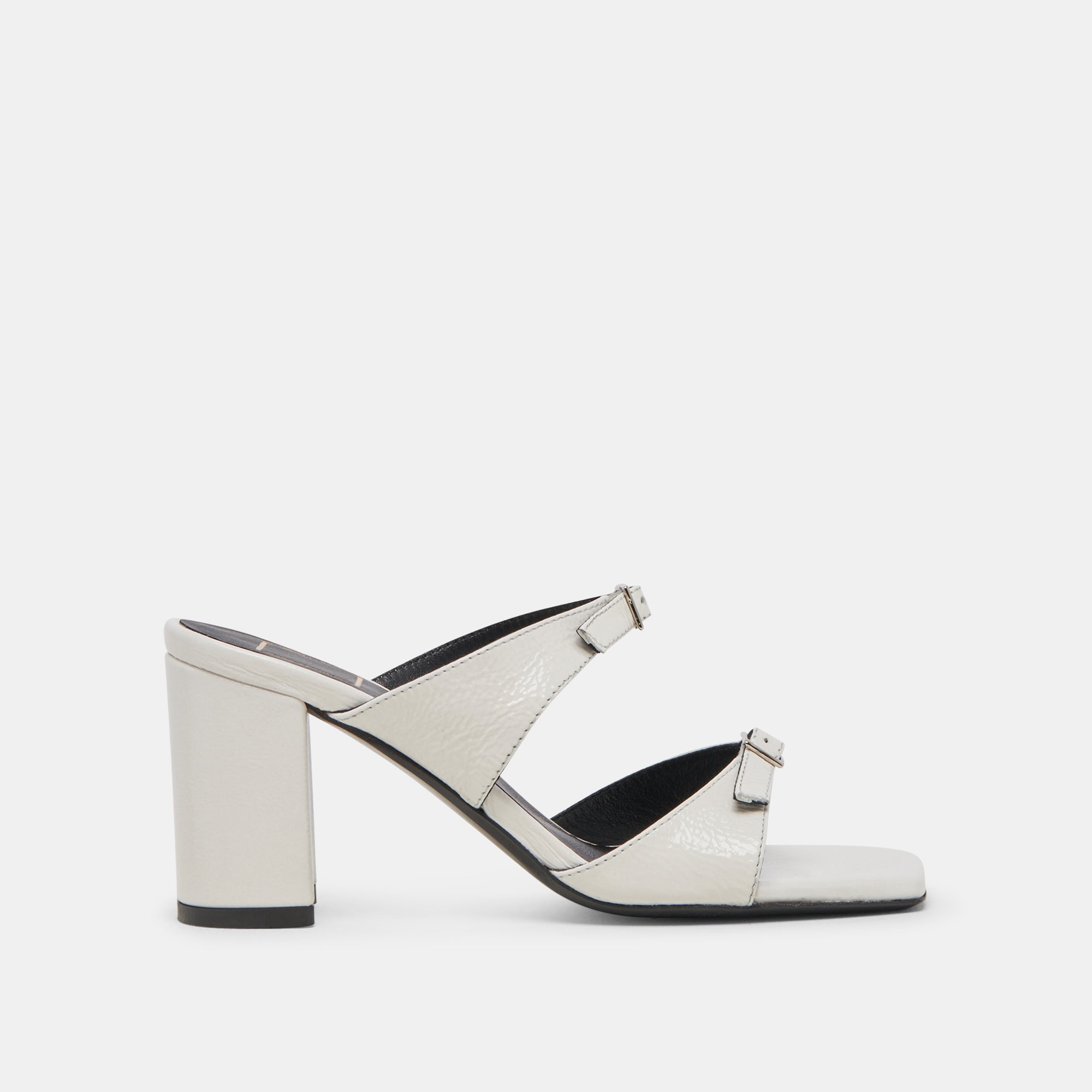 SHANE Women's Off-White Crinkle Patent Leather High Heels - Elegant Dress Pumps for Weddings, Parties & Office Wear