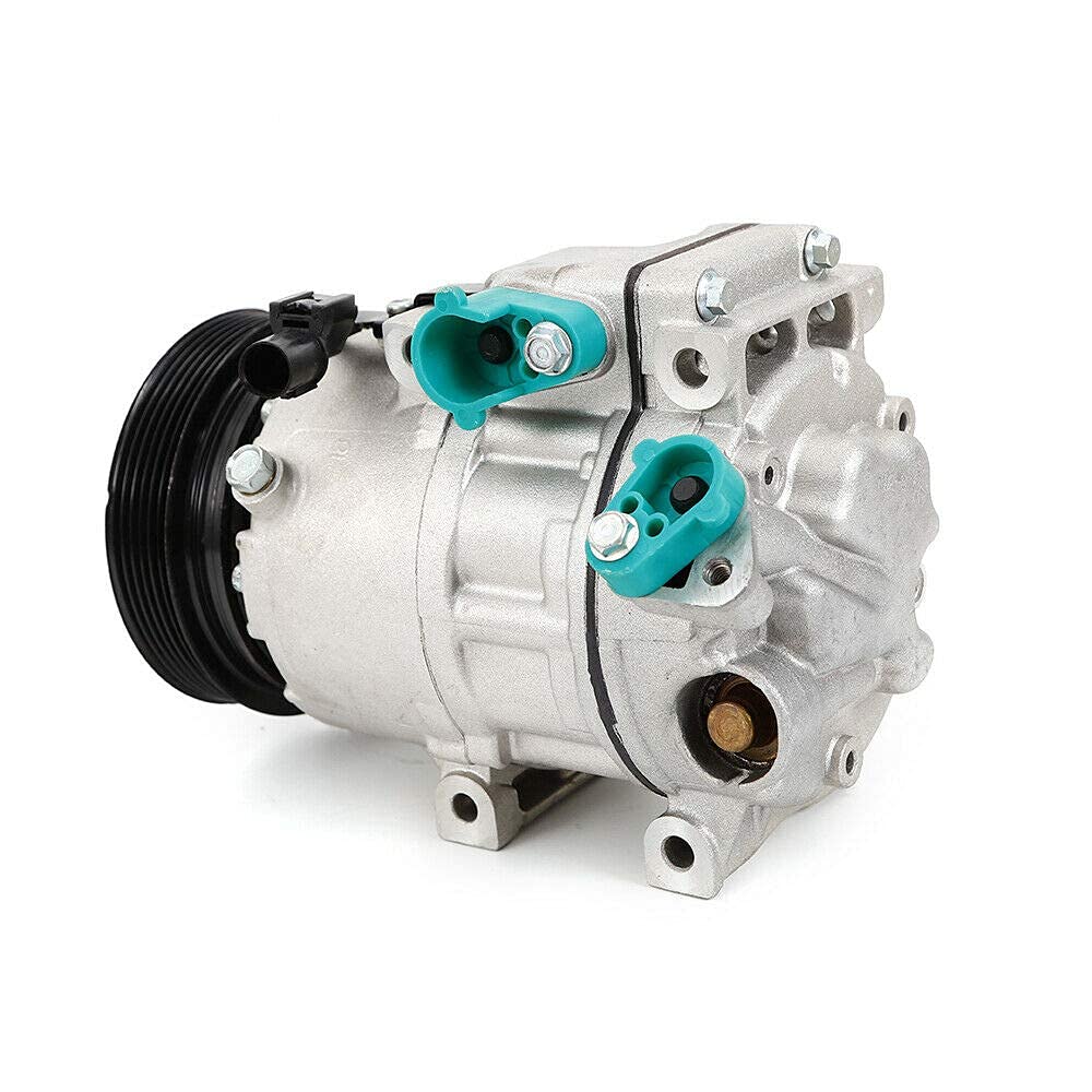 TBVECHI A/C Compressor & Clutch Kit Replacement for 2006-2011 Hyundai Azera, 2007-2012 Santa Fe, 2006-2008 Sonata - High Performance Auto Air Conditioning System Repair Part for Summer Cooling