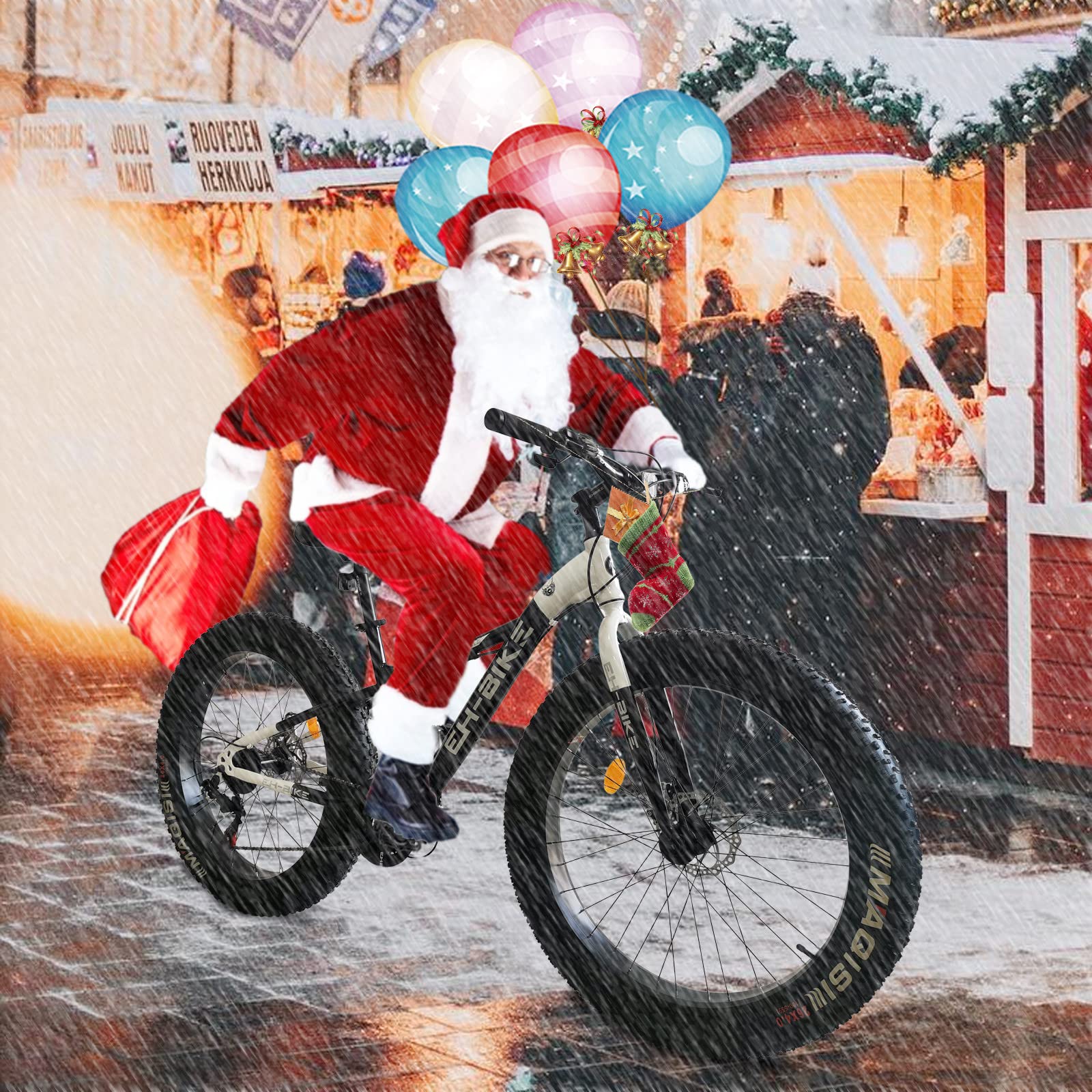 26-Inch Fat Tire Bike for Men & Women - 21-Speed Steel Frame Mountain Bike for Snow, Sand & Road - Perfect for Off-Road Adventures, Beach Cruising & Winter Commuting