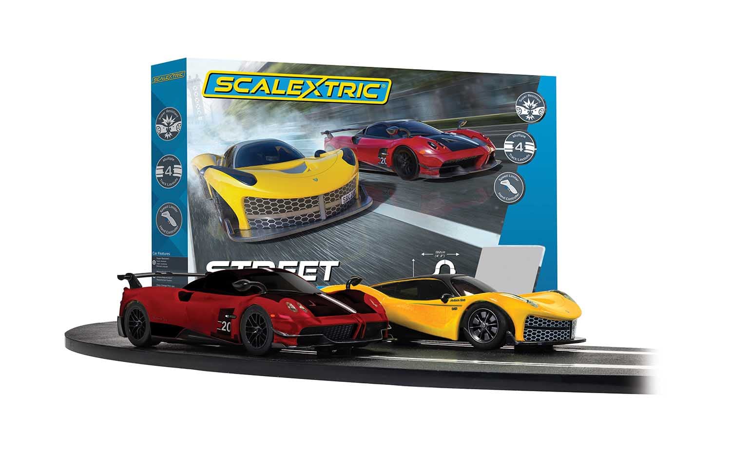 Scalextric C1422M Street Cruisers 1:32 Scale Electric Slot Car Racing Set - Mains Powered Track for Adults & Kids Ages 8+ | Perfect for Family Game Nights, Birthday Gifts & Competitive Racing Fun