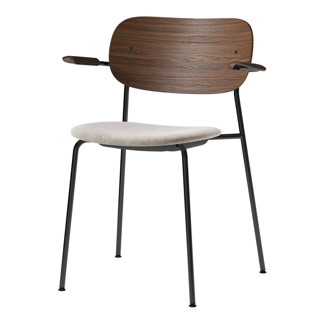 Modern Wooden Dining Chairs with Armrests & Upholstered Seats - Comfortable Kitchen, Dining Room, and Breakfast Nook Furniture for Home Decor