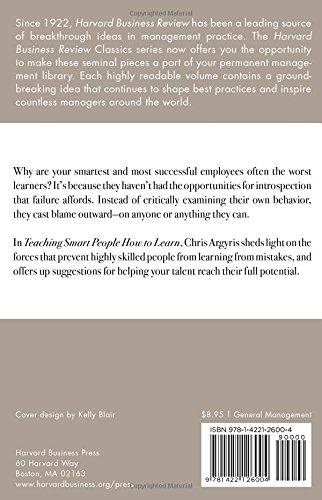 Teaching Smart People How to Learn - Harvard Business Review Classics | Leadership Development Book for Professionals & Entrepreneurs | Perfect for Corporate Training & Self-Improvement