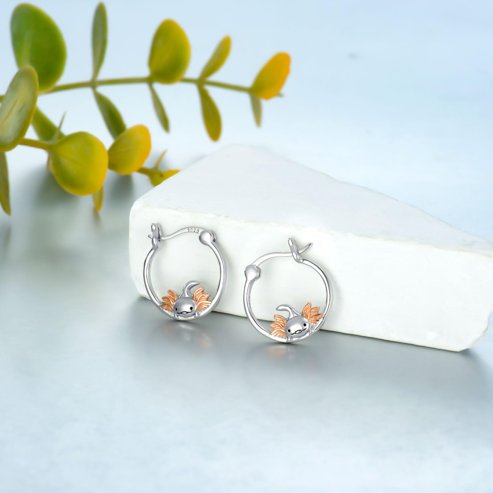 925 Sterling Silver Hoop Earrings for Women - Dinosaur, Mushroom, Frog, Octopus & Starfish Designs | Hypoallergenic Jewelry Gifts for Girls, Teens & Friends | Perfect for Birthday, Party & Everyday Wear