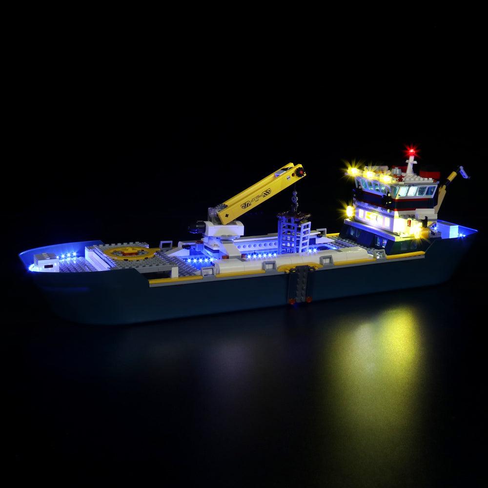 Best Light Kit for LEGO City Police Patrol Boat 60277 - DIY Lighting Set with Easy Installation - Perfect for LEGO Displays, Nighttime Play & Model Showcases