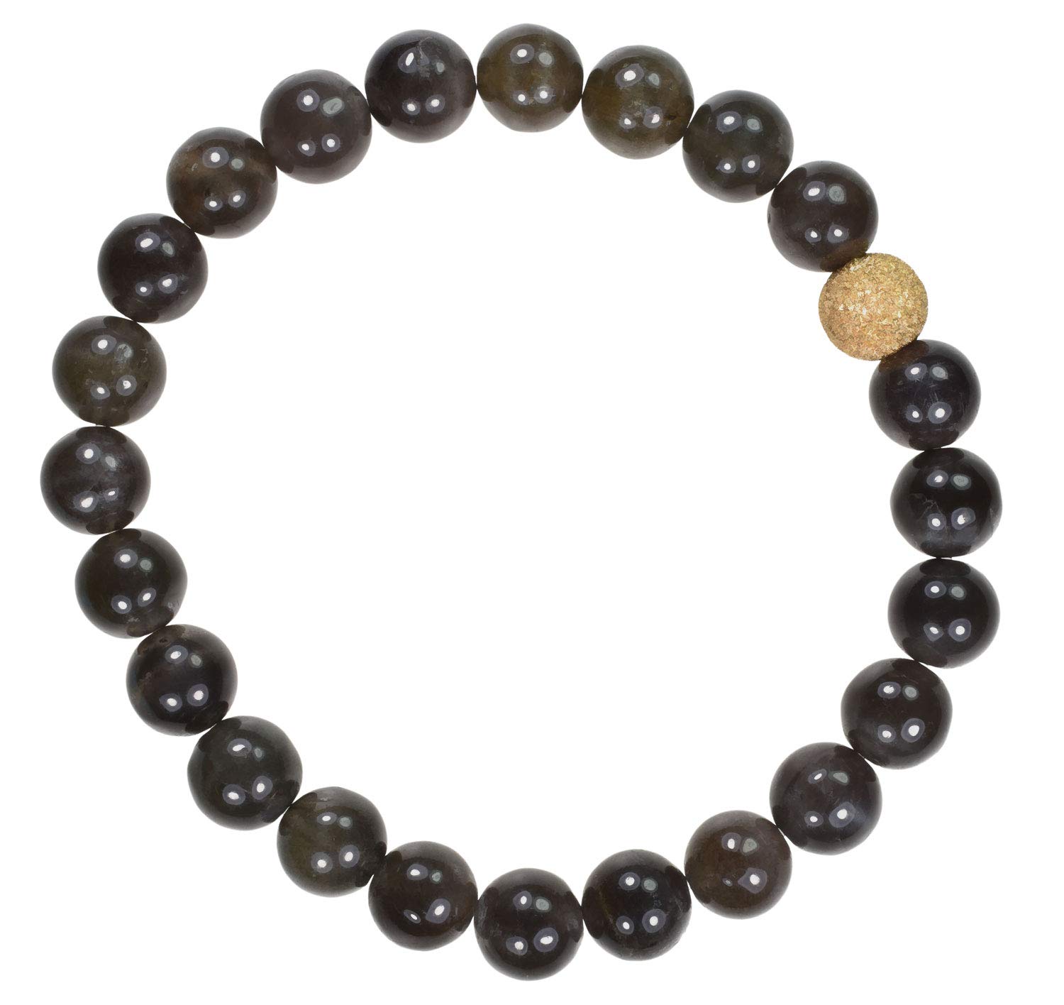 uGems Stretch Bracelets for Women - Genuine Gemstone Beaded Elastic Wristbands for Yoga, Meditation & Everyday Wear