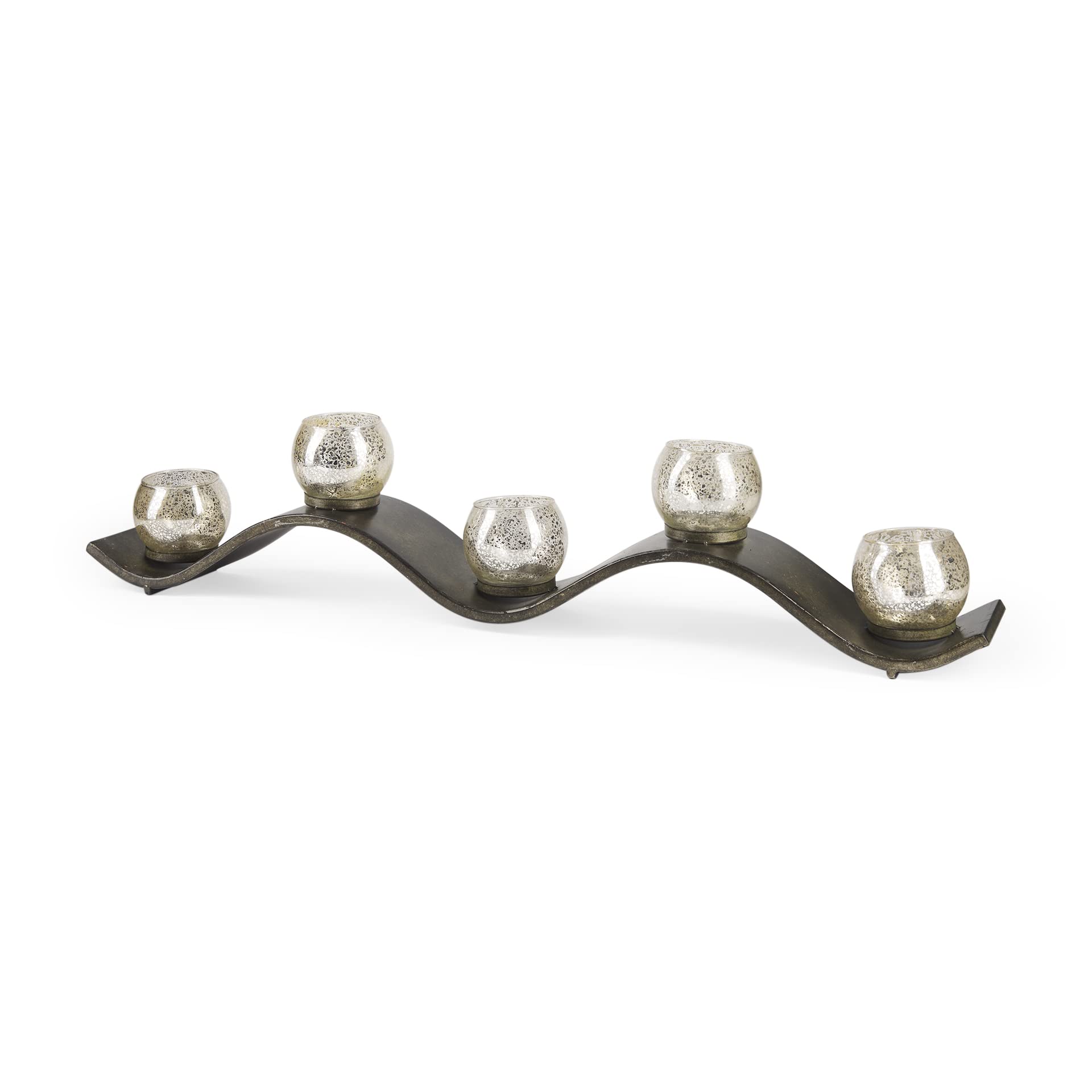 Mercana Luxury Candle Holder - Copper & Silver Finish - 37