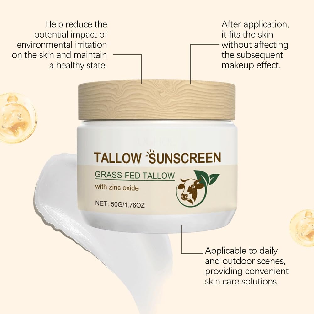 Zinc Oxide Butter Sunscreen for Dry Skin - SPF Moisturizer with Natural Butter & Fresh Scent (4 Pack) | Daily Sun Protection for Face & Body, Outdoor Activities, Beach & Pool Days
