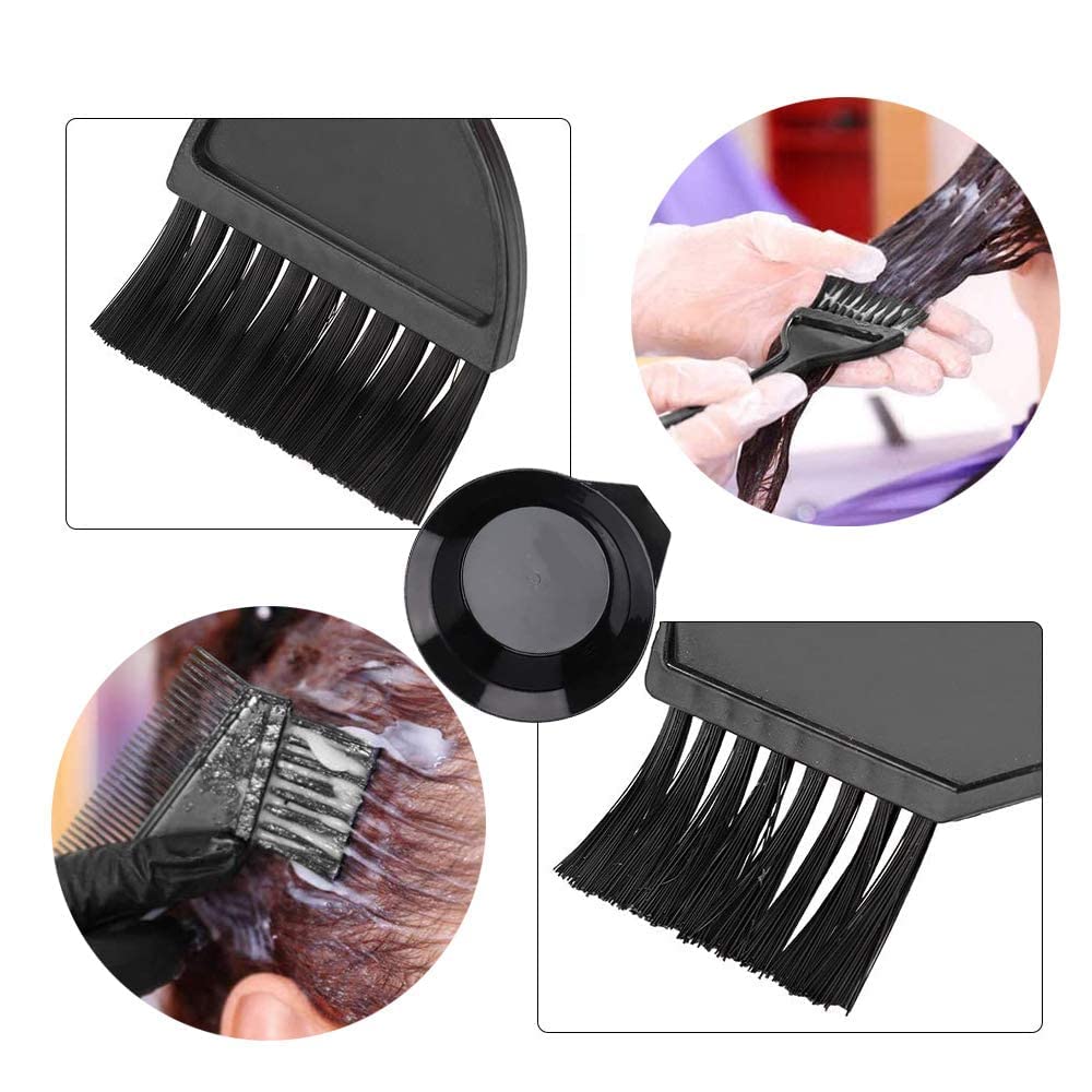 Professional Hair Dye Brush & Mixing Bowl Set - 1 Bowl, 3 Brushes, 2 Combs - Salon-Grade Coloring Kit for Men & Women - Perfect for At-Home Hair Coloring & Salon Styling