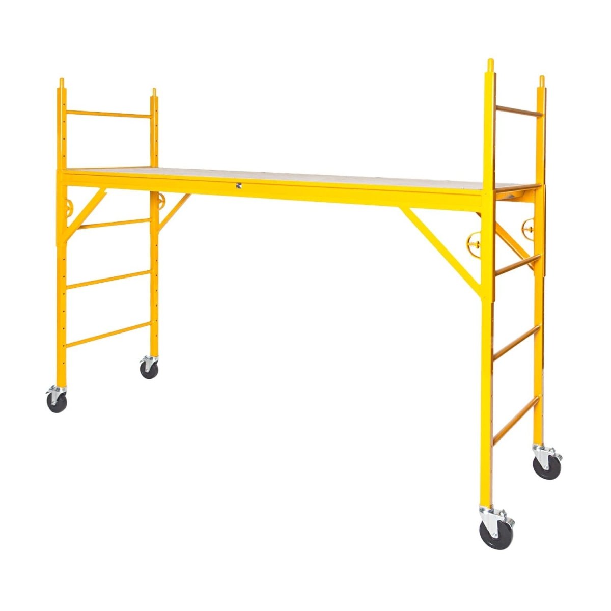 680 Elite Scaffold - Heavy Duty Aluminum Scaffolding for Construction & Home Renovation | Portable Work Platform for Roofing, Painting & Maintenance