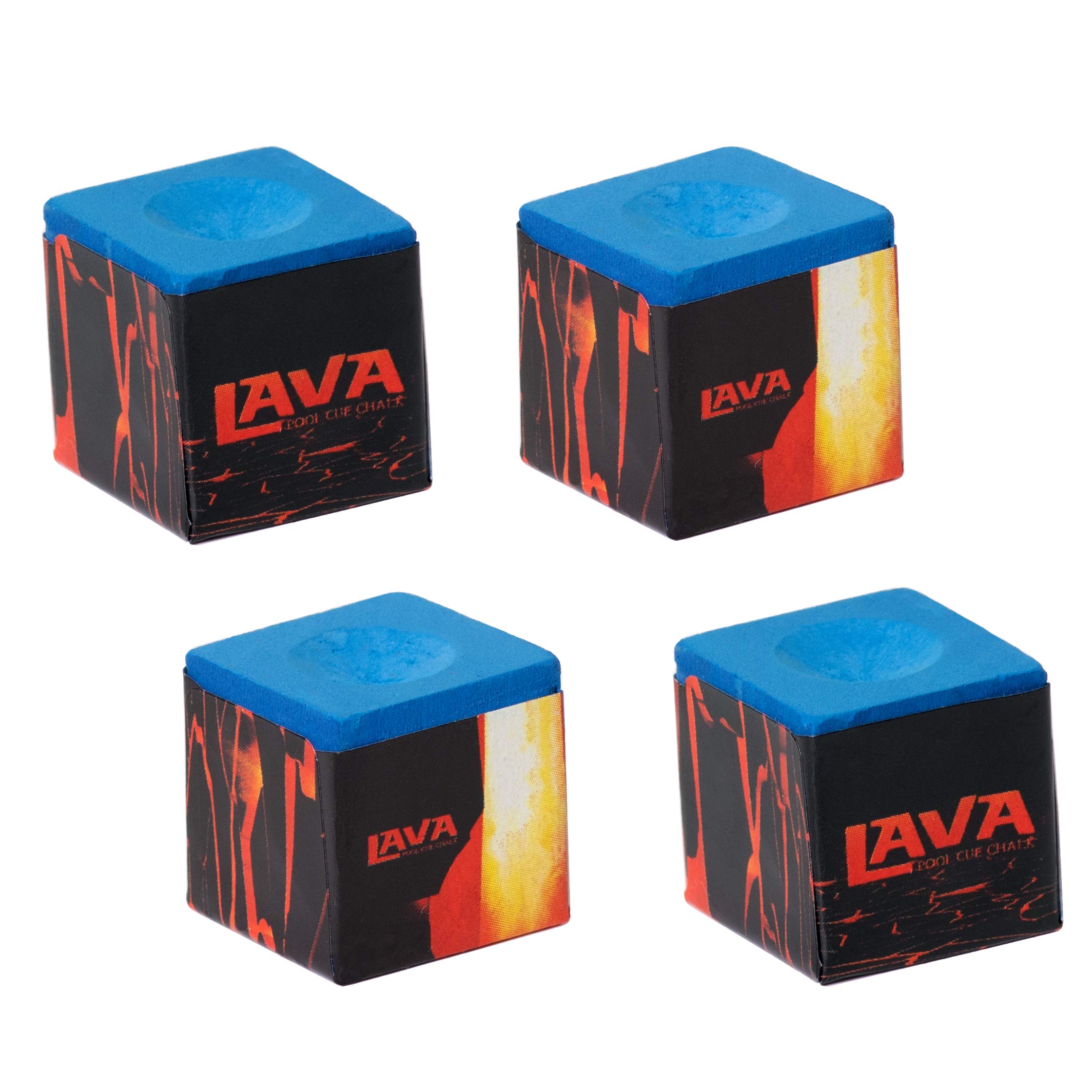 Premium Lava Pool Cue Billiard Chalk - 12 Cubes (4 Pieces x 3 Boxes) - Non-Toxic, High-Grip Chalk for Pool, Snooker & Billiards - Perfect for Professional Players & Home Game Rooms