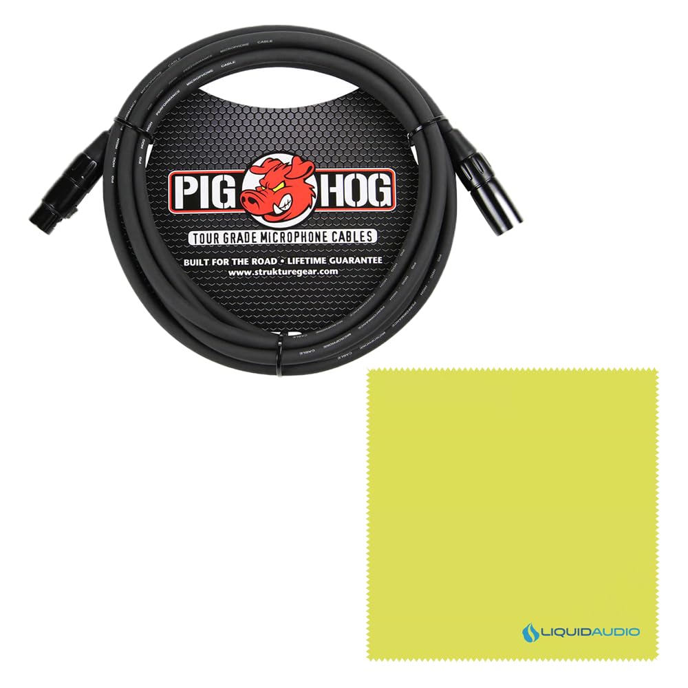 Radial Engineering HotShot ABi Balanced Input Footswitch Selector Bundle with Pig Hog PHM10 8mm XLR Mic Cable & Liquid Audio Polishing Cloth - Perfect for Studio Recording, Live Performances & Guitar Pedal Switching