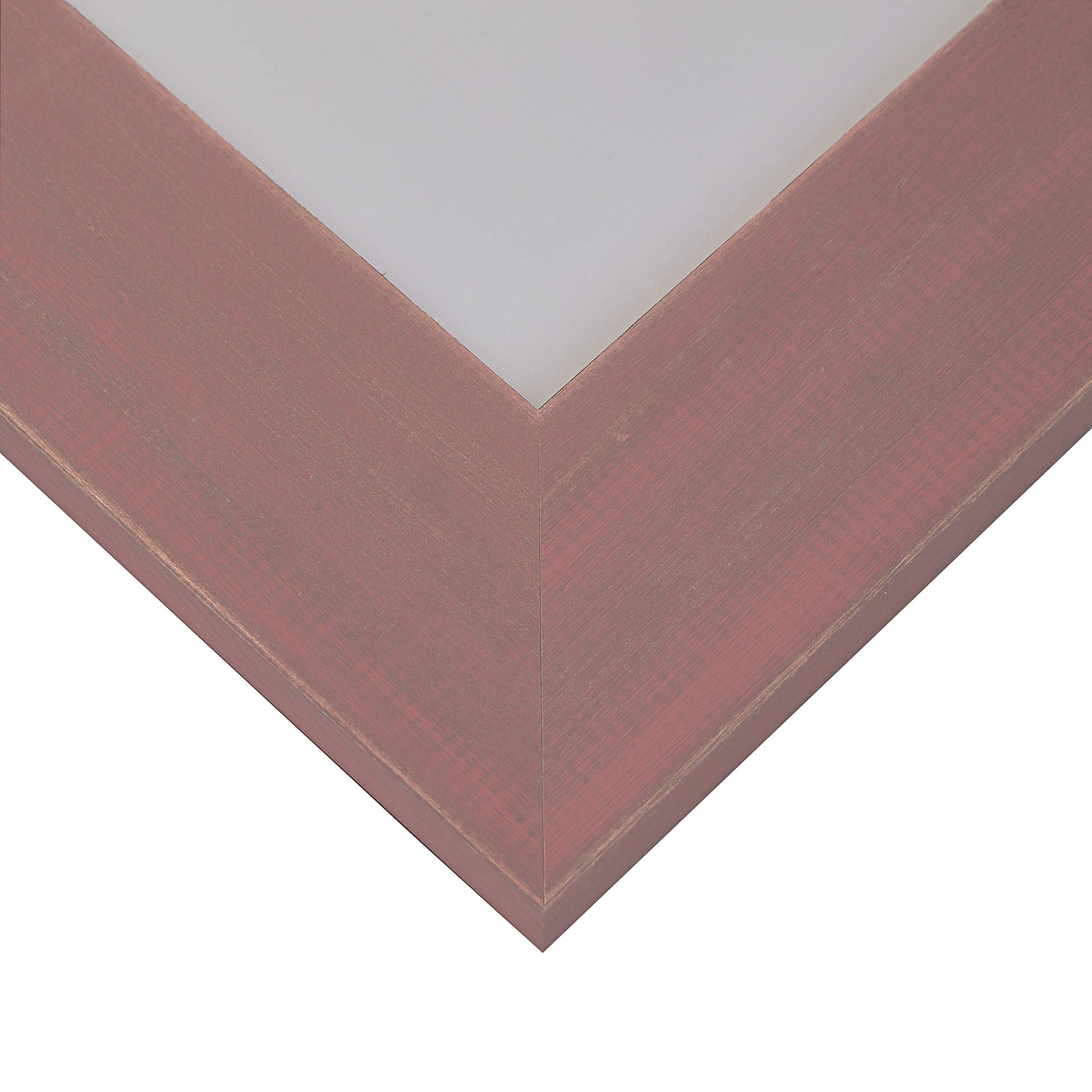 Craig Frames Jasper Wide Picture Frame 11x17 Inch - Country Weathered Red Wood Photo Frame for Wall Art, Home Decor & Office Display - Perfect for Family Photos, Artwork & Certificates
