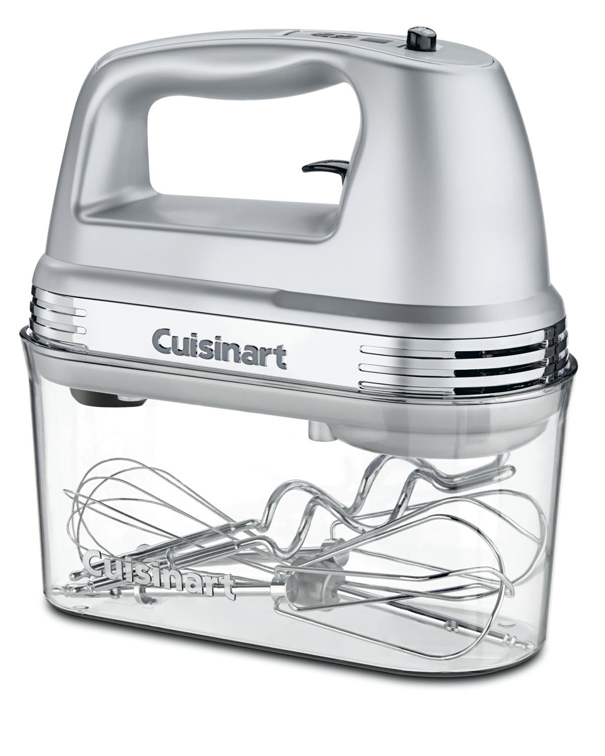 Cuisinart HM-90BCS 9-Speed Hand Mixer with Storage Case & 3-Piece Stainless Steel Mixing Bowls Set - Brushed Chrome Design for Baking, Cooking, Whipping - Perfect for Home Kitchen & Professional Use
