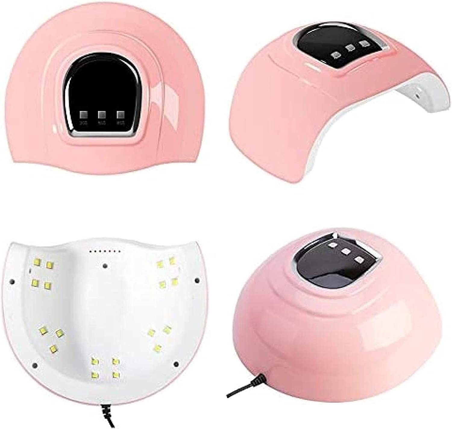 Professional UV LED Nail Lamp 54W - Fast Drying Gel Polish Light with 3 Timer Settings & Smart Sensor - Perfect for Home & Salon Manicures/Pedicures - Ideal for Gel Nails, Acrylics & Nail Art