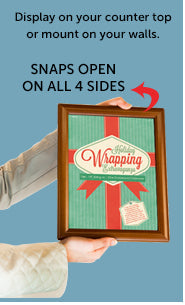 8x10 Table Top Sign Frame with Wood Snap Frame Finish - Perfect for Restaurants, Retail Stores, and Promotional Displays
