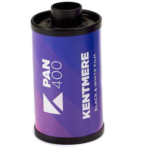 Kentmere Pan 400 Black and White 35mm Film Roll - 36 Exposures, High ISO for Low Light Photography | Perfect for Street, Portrait & Landscape Photography