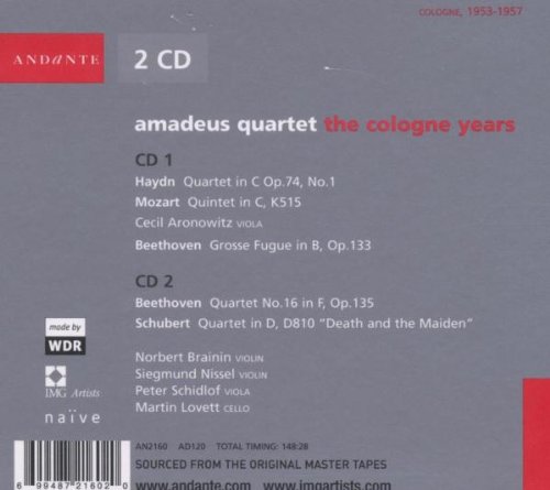 Amadeus Quartet - The Cologne Years: Complete Recordings & Performances | Classical Music Collection for Relaxation, Study & Elegant Gatherings
