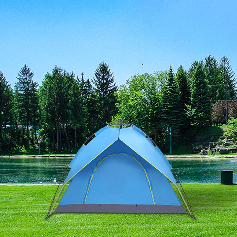 Waterproof Windproof Family Camping Tent - Large Dome Tent with Rainfly, Mesh Windows & Wide Door - Easy Setup & Portable with Carry Bag - Perfect for Outdoor Adventures, Backpacking & Family Camping Trips