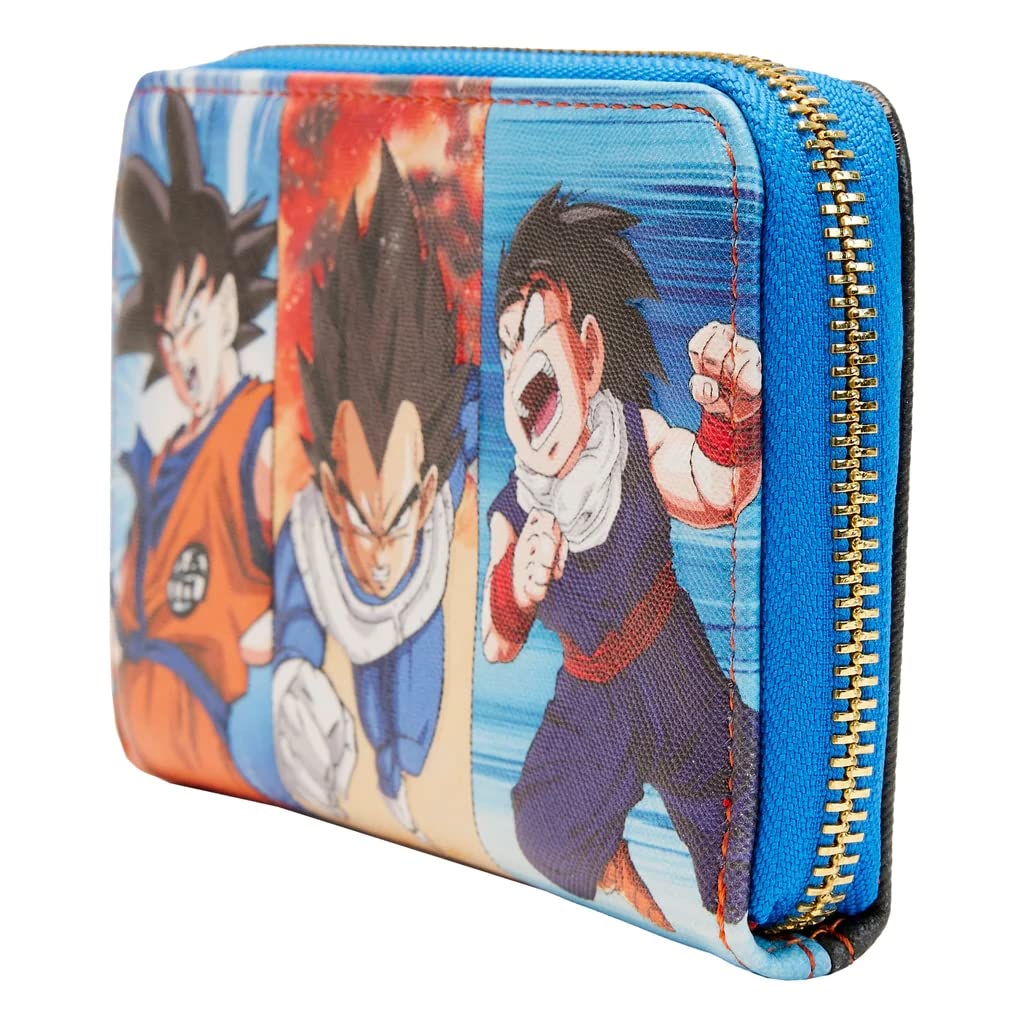 Dragon Ball Z Trio Zip Around Wallet - Anime Cosplay Wallet for Goku, Vegeta, & Frieza Fans - Perfect for Conventions, Collectors & Everyday Use