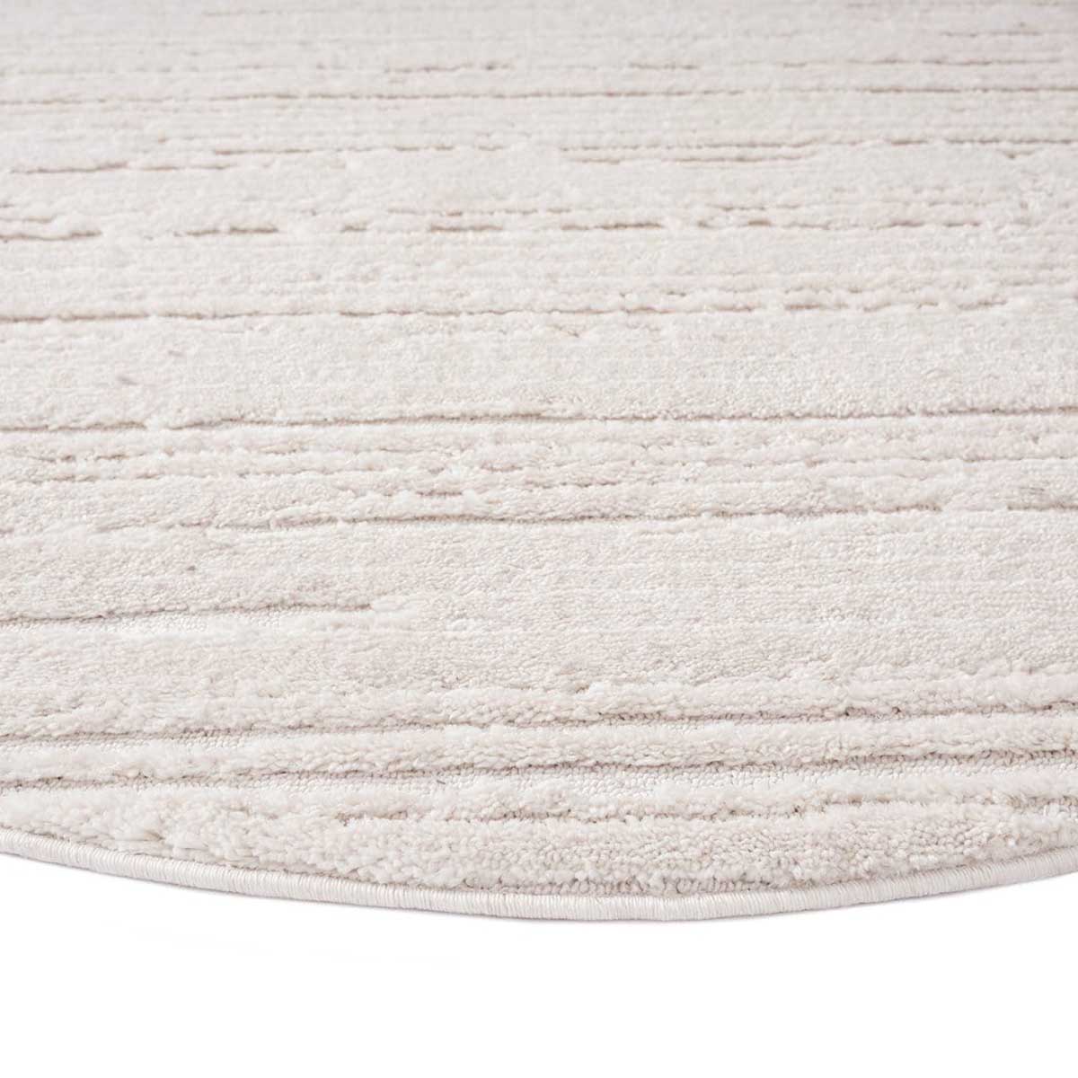 Leilani Textured Round Rug - Soft Non-Slip Boho Area Rug for Living Room, Bedroom, Nursery | Perfect for Home Decor & Cozy Spaces