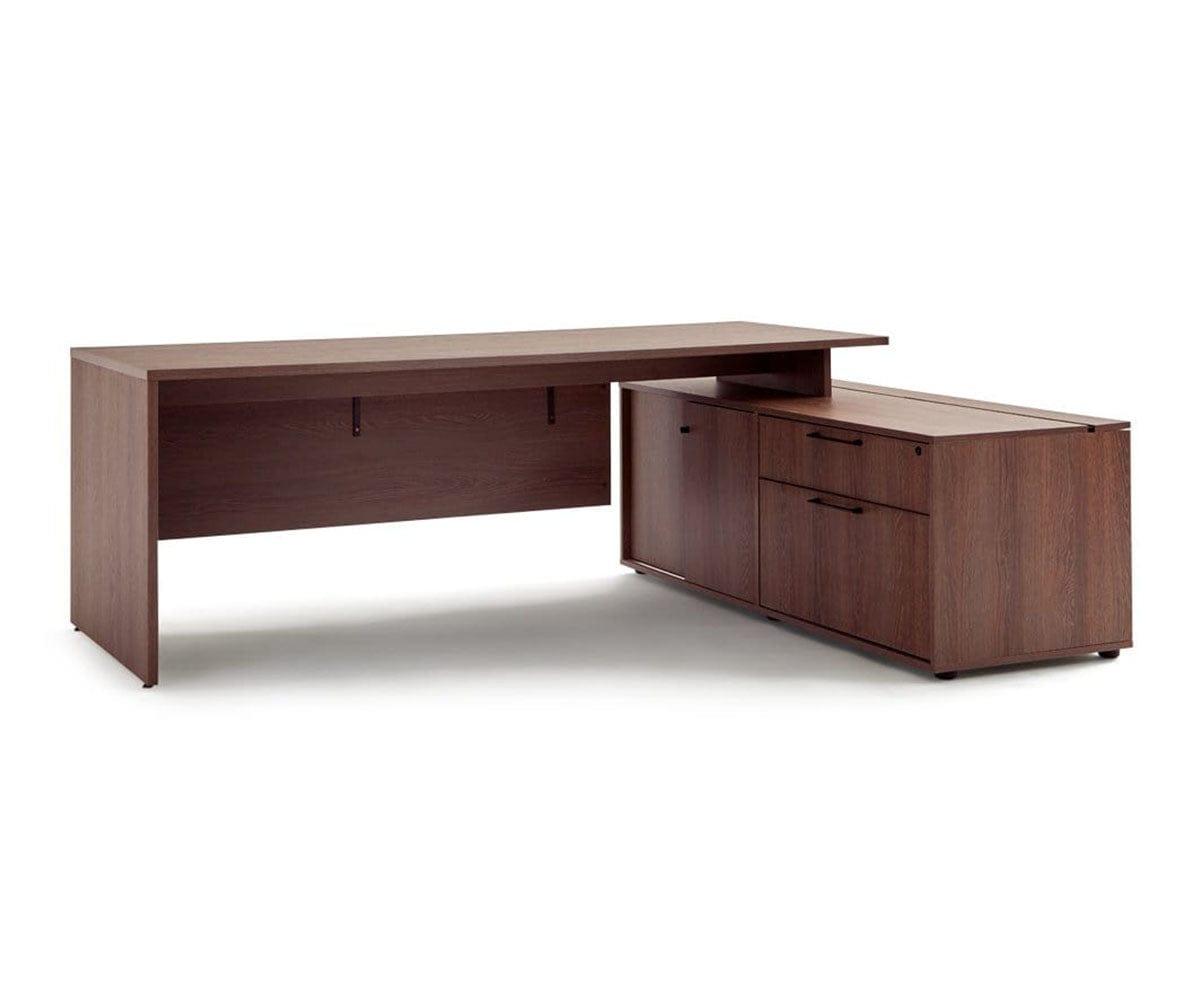 Inari Desk with Storage - Modern Home Office Desk with Drawers & Shelves for Work, Study, and Remote Work Setup