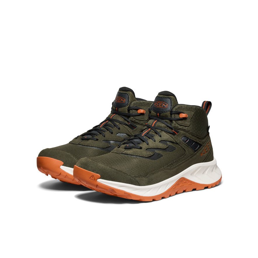KEEN Hightrail Mid WP Waterproof Hiking Boots for Men - Durable & Comfortable Outdoor Footwear for Trekking, Camping & Trail Adventures