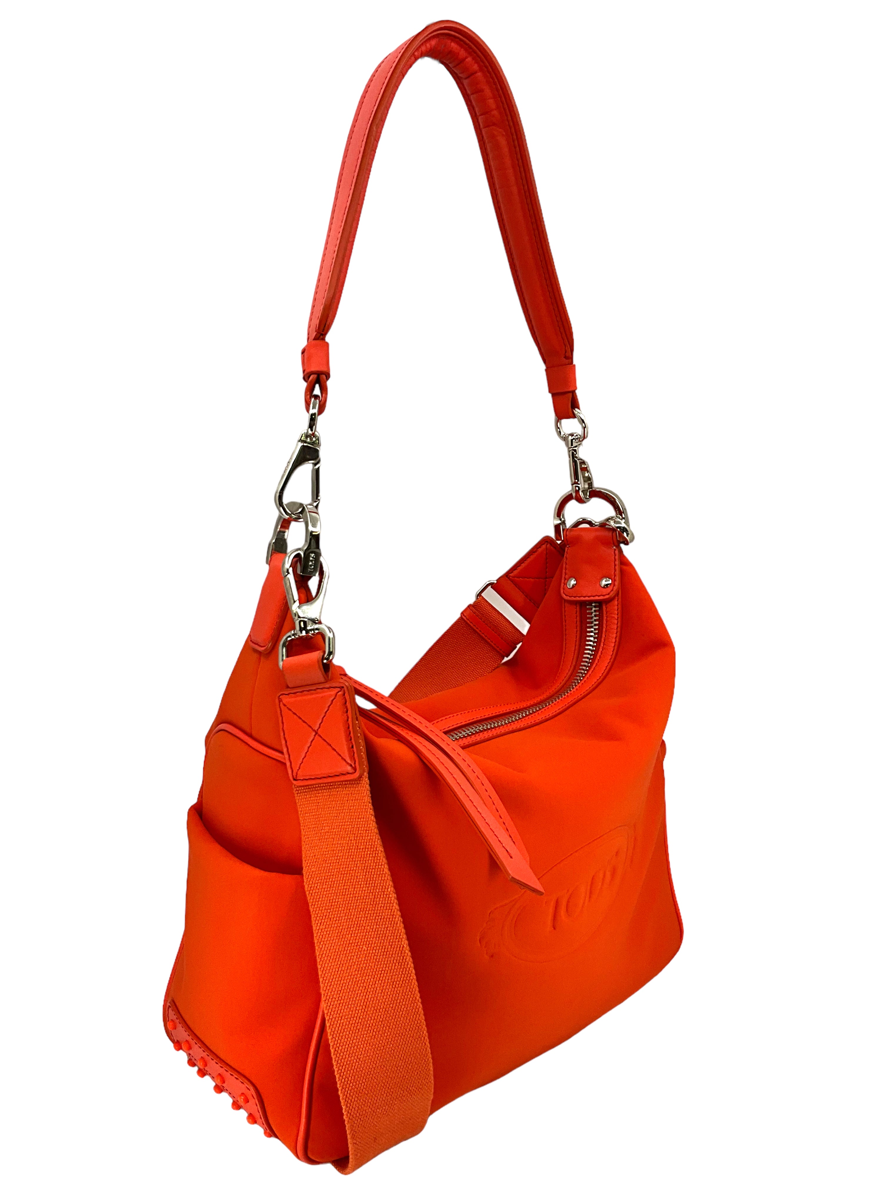 TOD'S Logo Two Way Shoulder Bag for Women - Convertible Crossbody & Handbag - Perfect for Work, Travel & Everyday Use